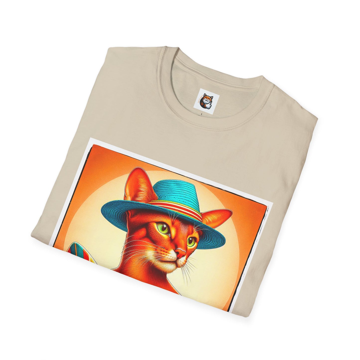 Abyssinian surfing Softstyle T-Shirt
