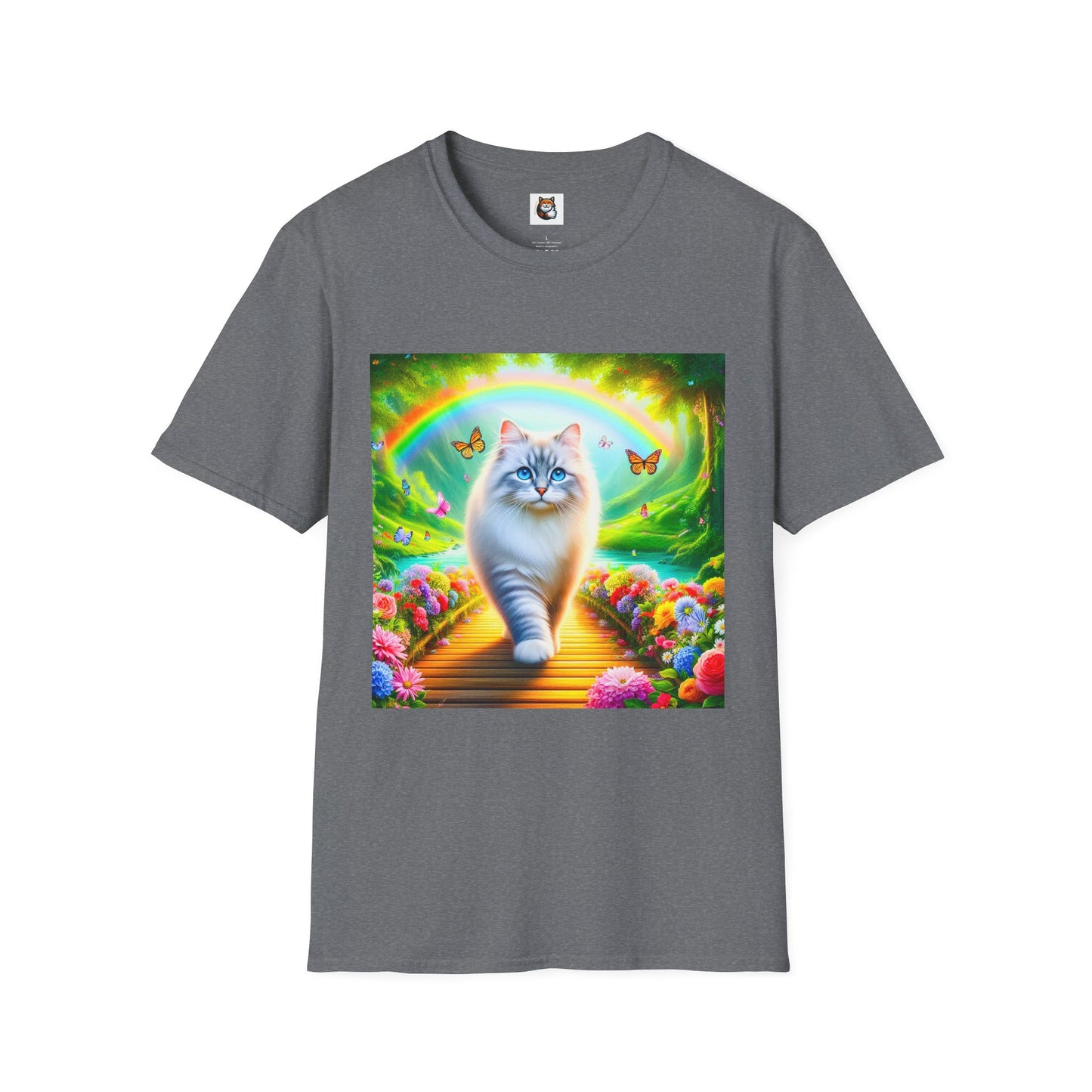 Siberian Cat pretty garden shirt