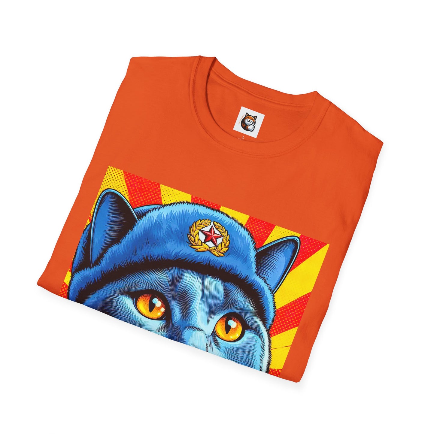 Russian Blue Cat Unisex Softstyle T-Shirt