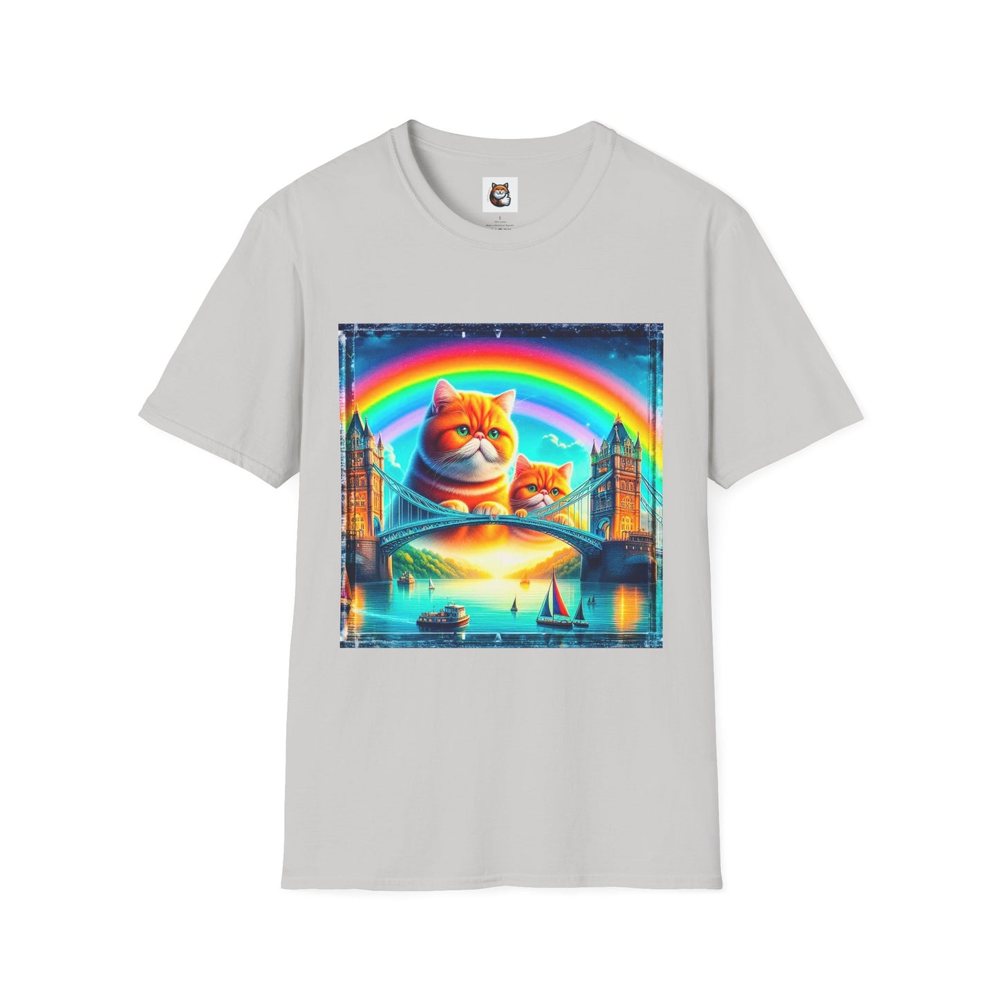 Exotic Shorthair Cat Unisex Softstyle T-Shirt