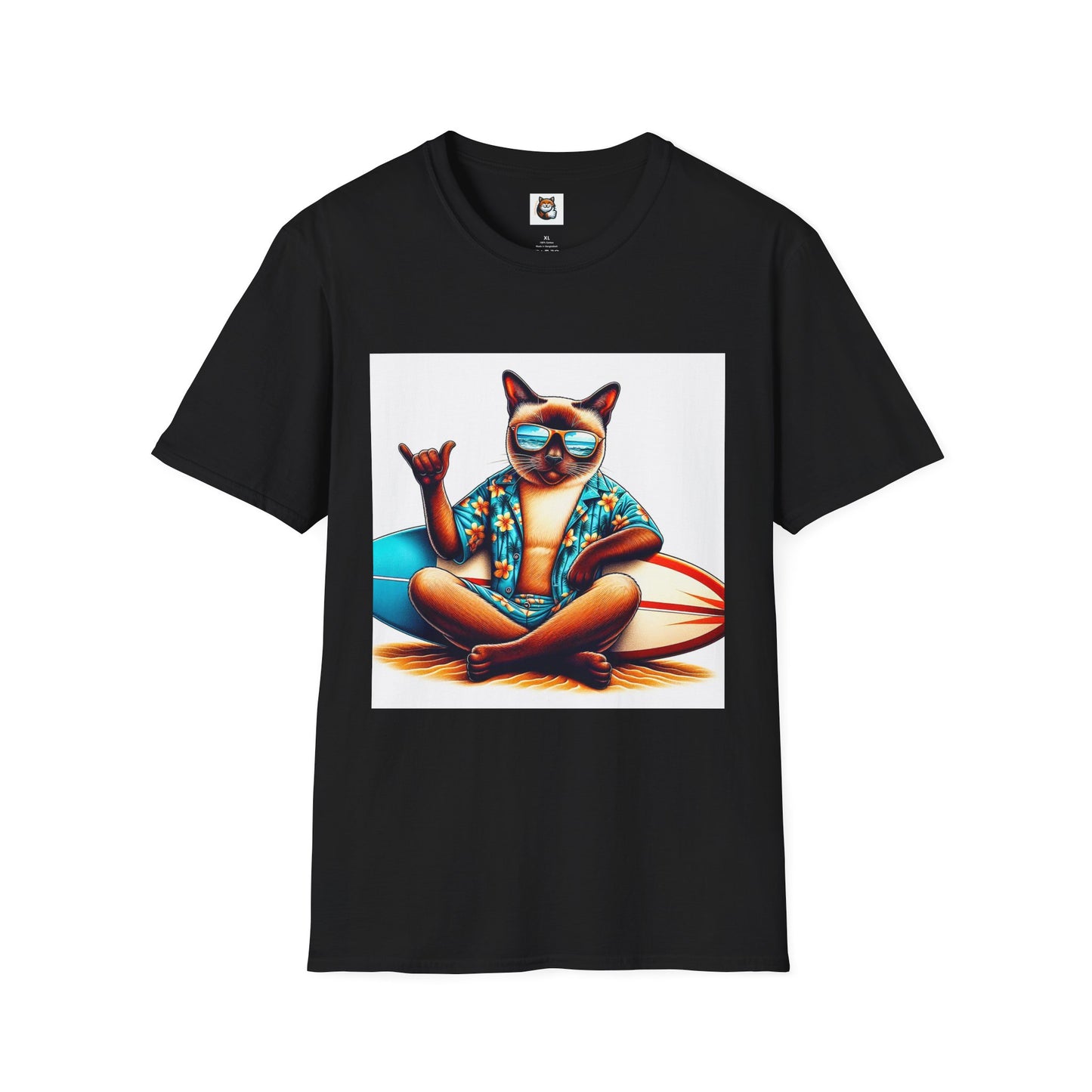 Siamese Cat surfing