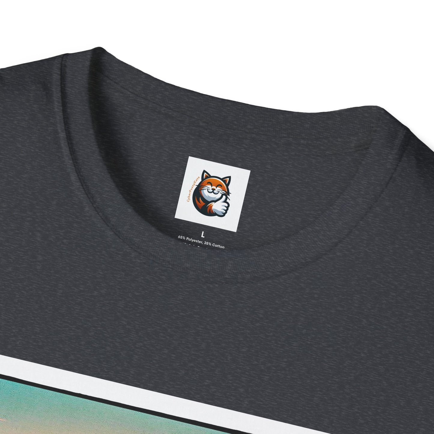 Wacky Devon Rex vintage car Unisex Softstyle T-Shirt