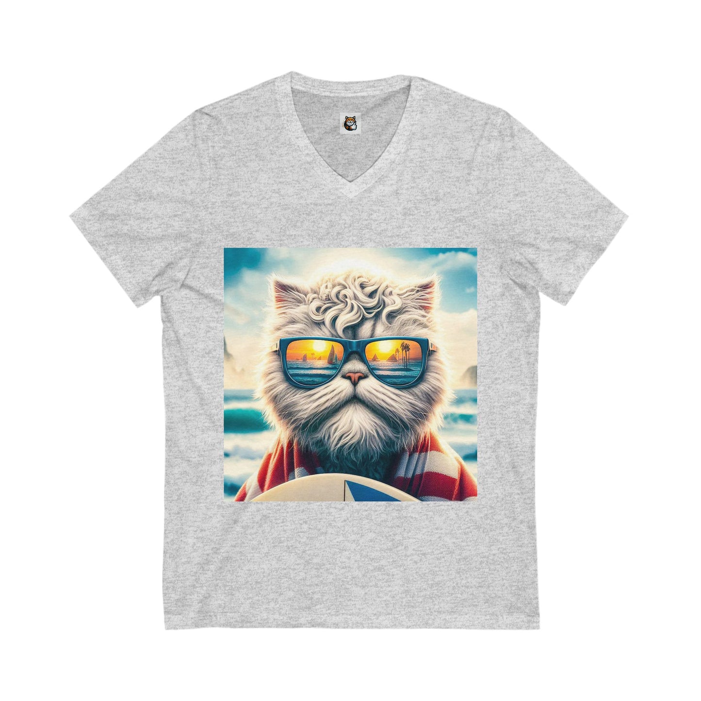- Selkirk Rex Design V-Neck cool surfer