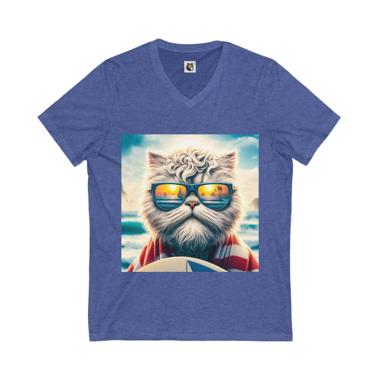 - Selkirk Rex Design V-Neck cool surfer