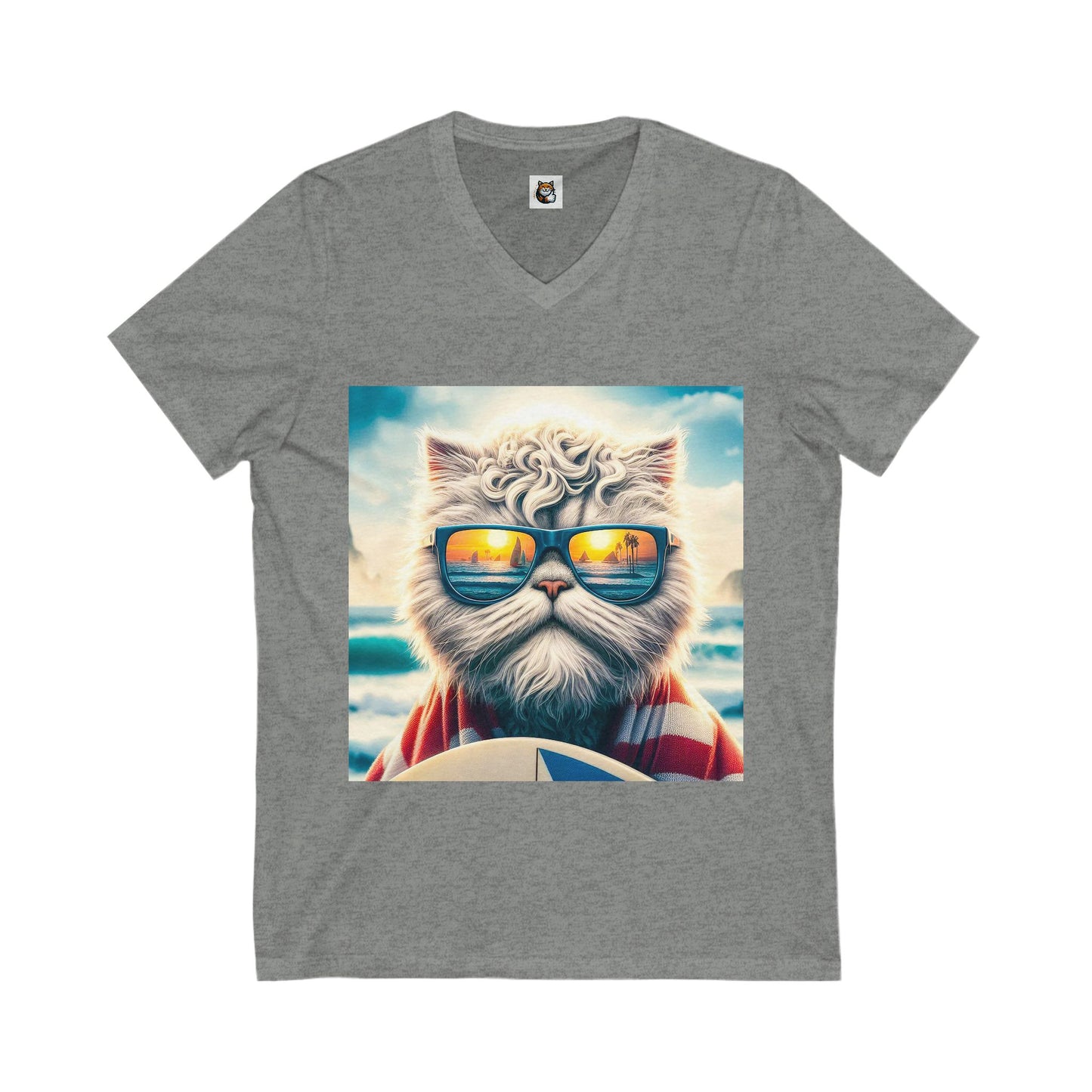 - Selkirk Rex Design V-Neck cool surfer