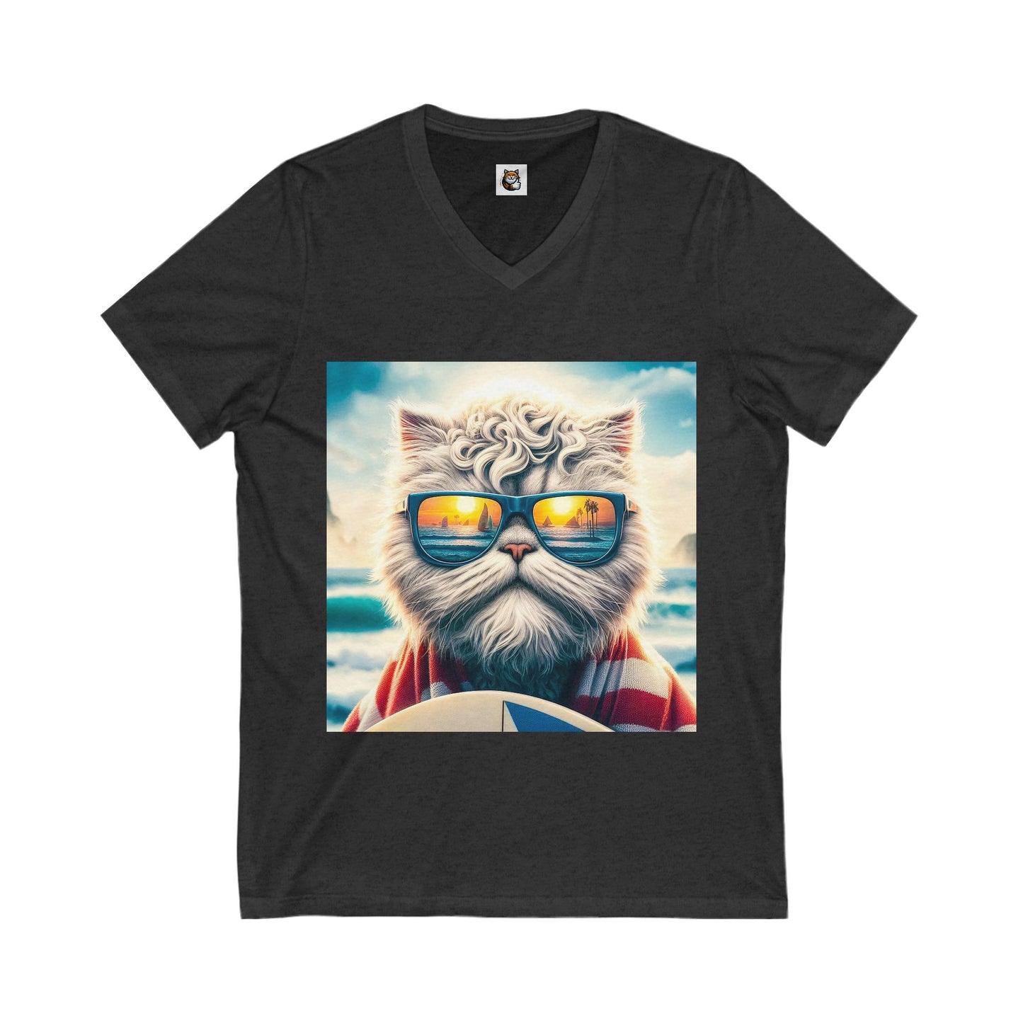 - Selkirk Rex Design V-Neck cool surfer
