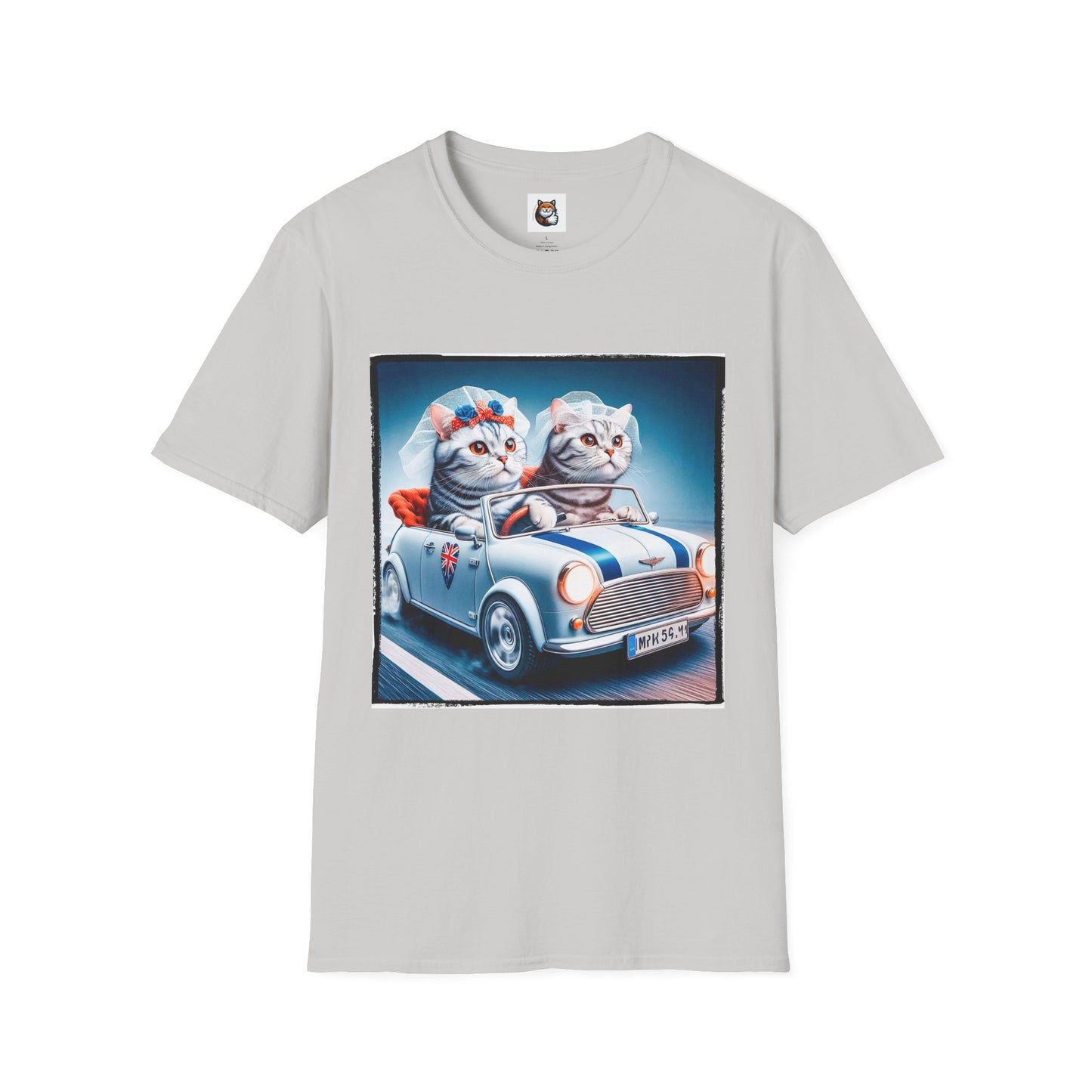 Wacky American Shorthair driving Softstyle T-Shirt