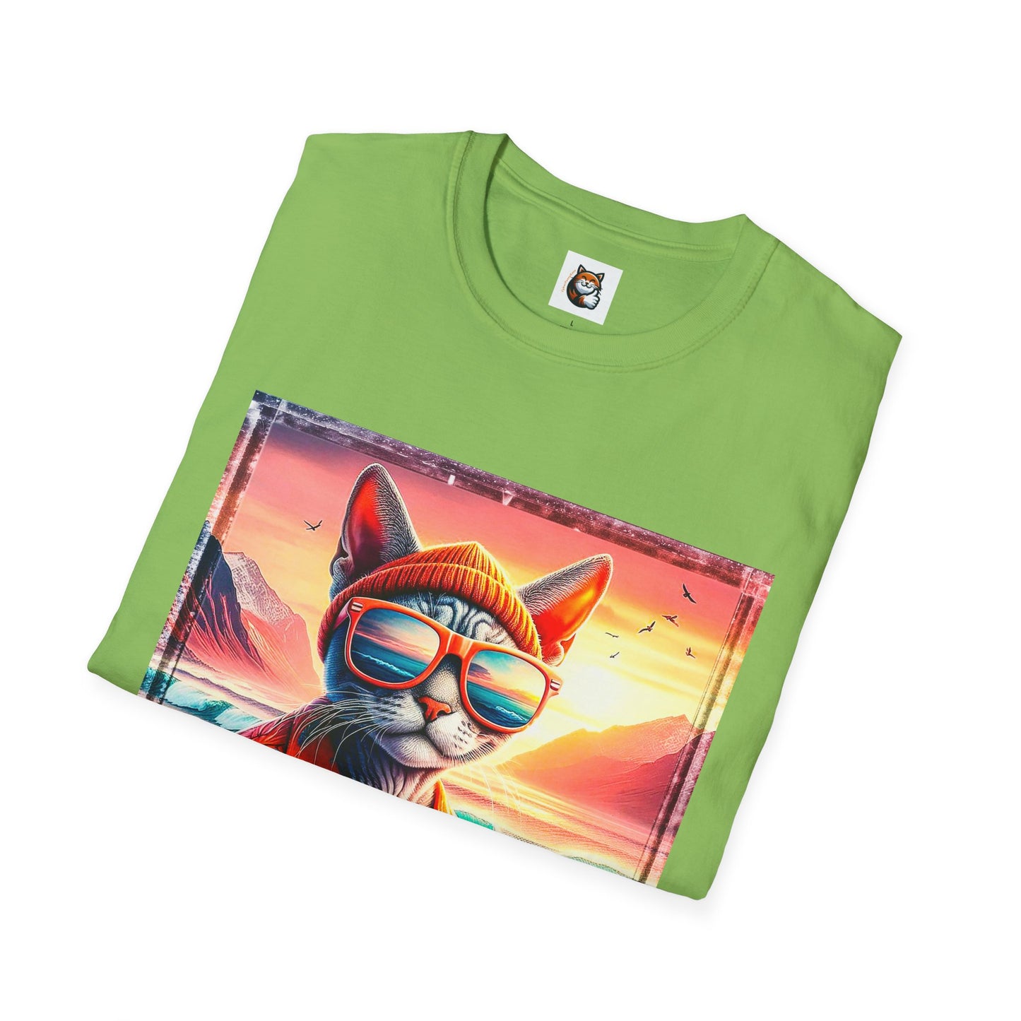 Devon Rex Cat Unisex Softstyle T-Shirt