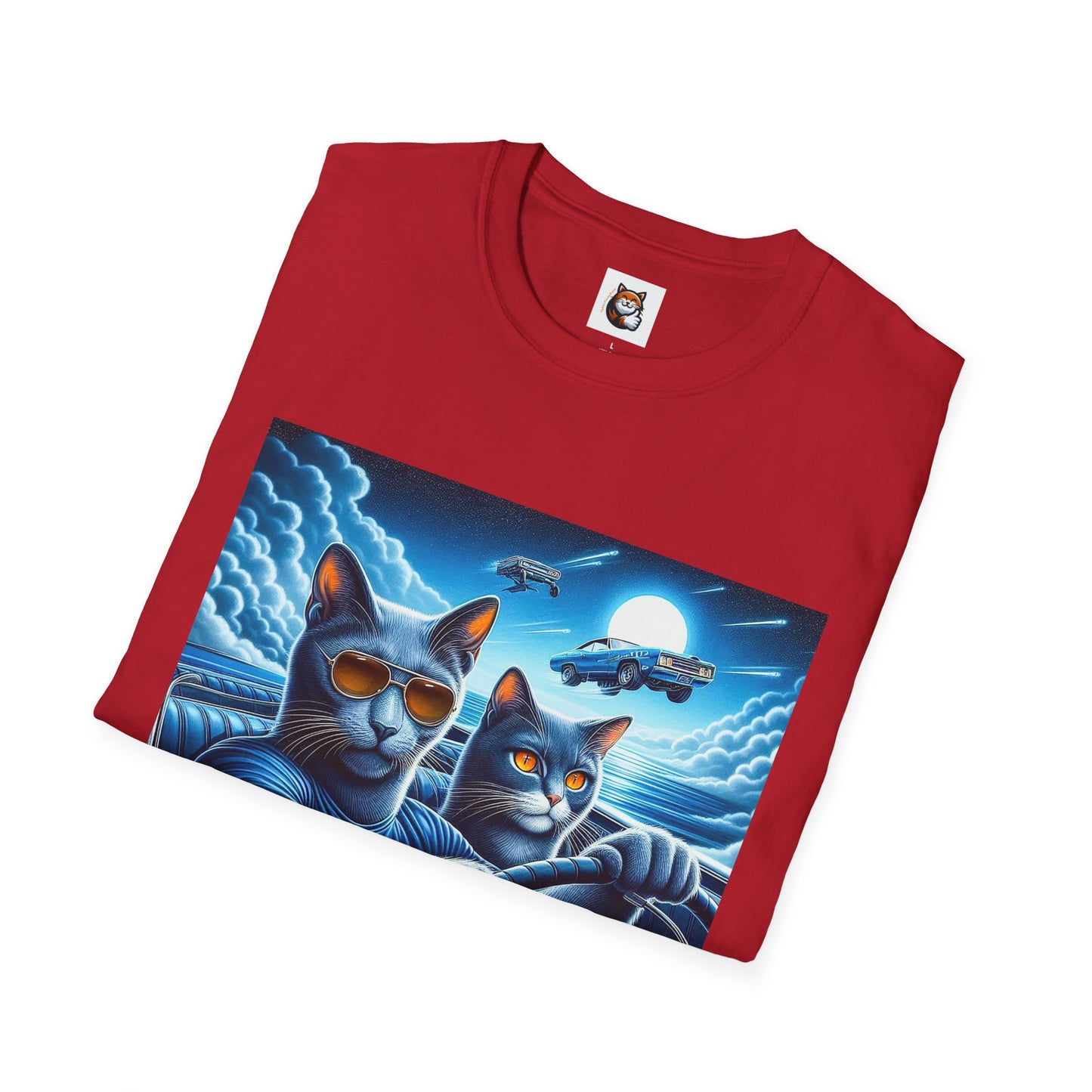 Russian Blue Cat pretty night T-Shirt