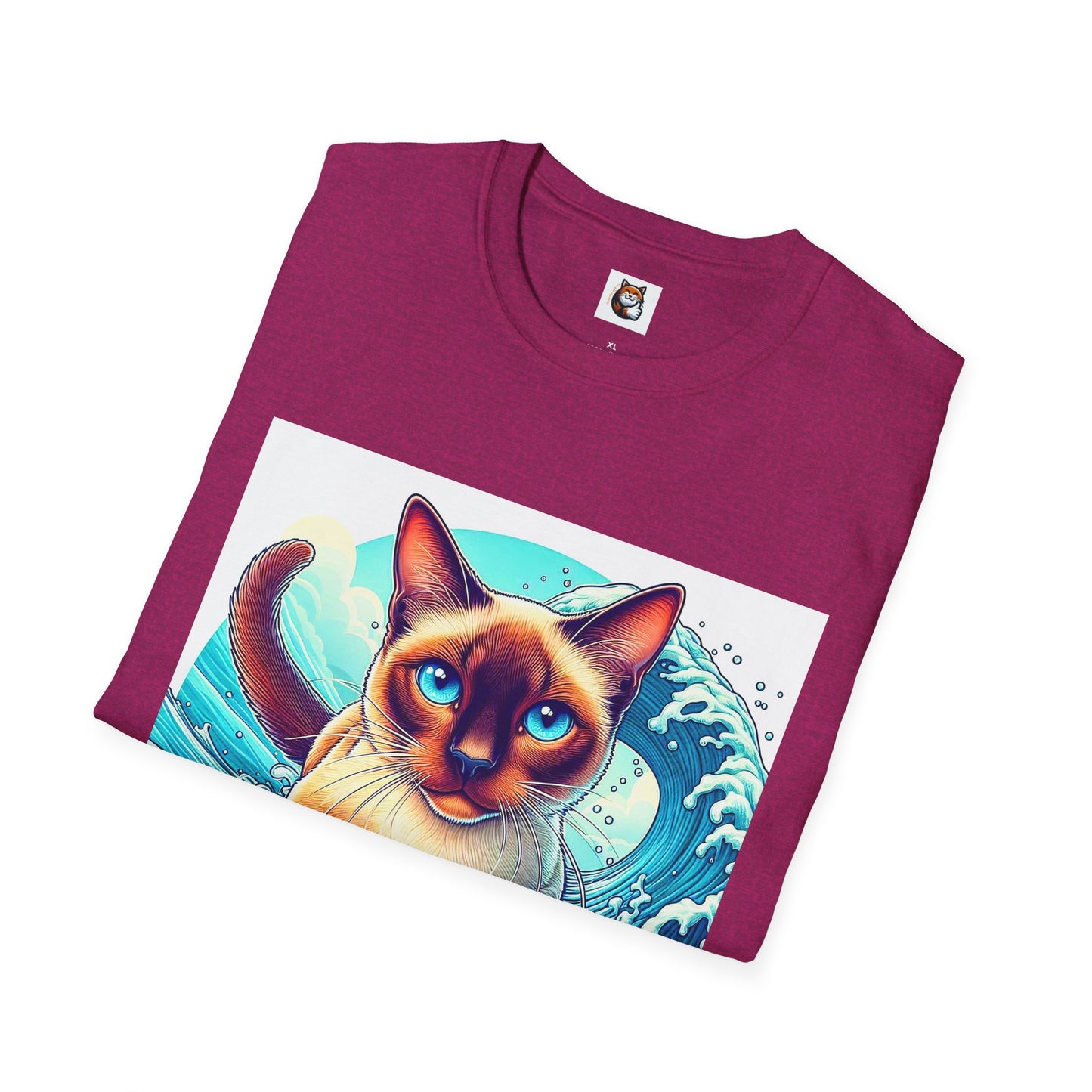 Surfing Siamese Cat