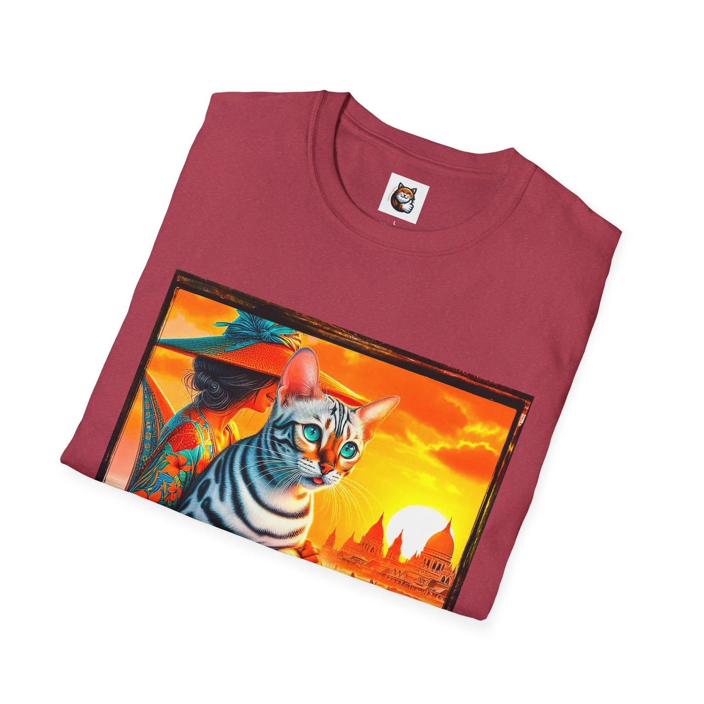 Bengal Unisex pretty sunset Softstyle T-Shirt by Printify