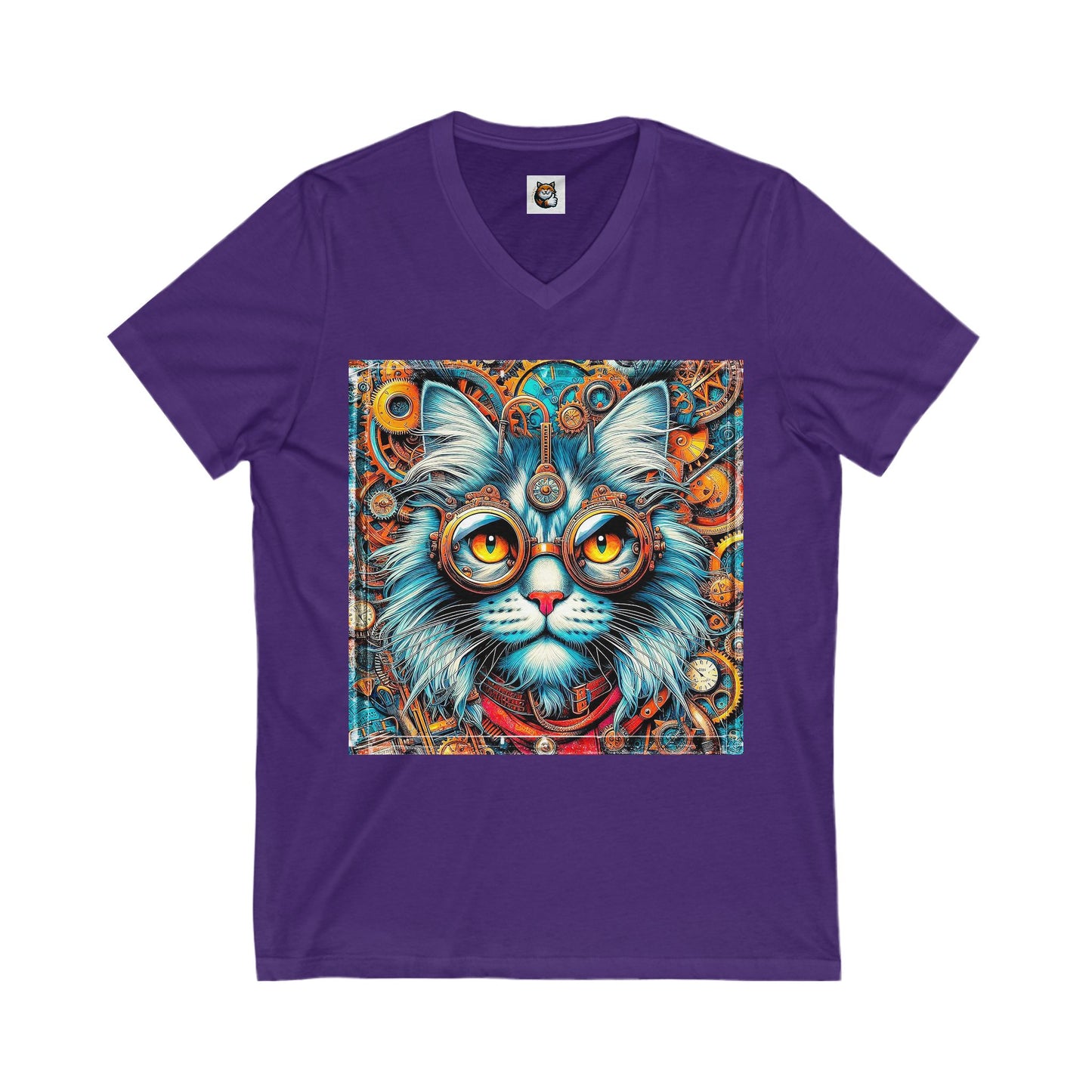 Maine Coon Unisex Jersey Short Sleeve V-Neck Tee