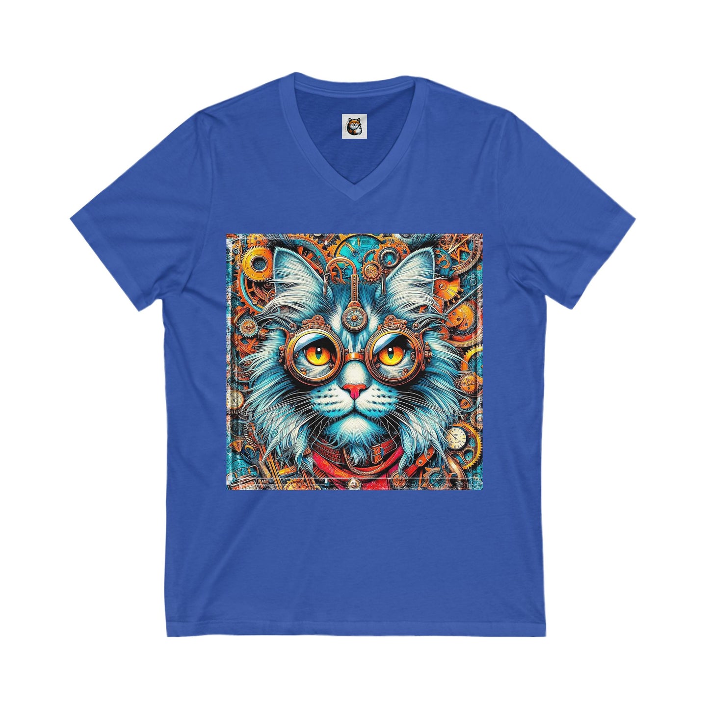 Maine Coon Unisex Jersey Short Sleeve V-Neck Tee