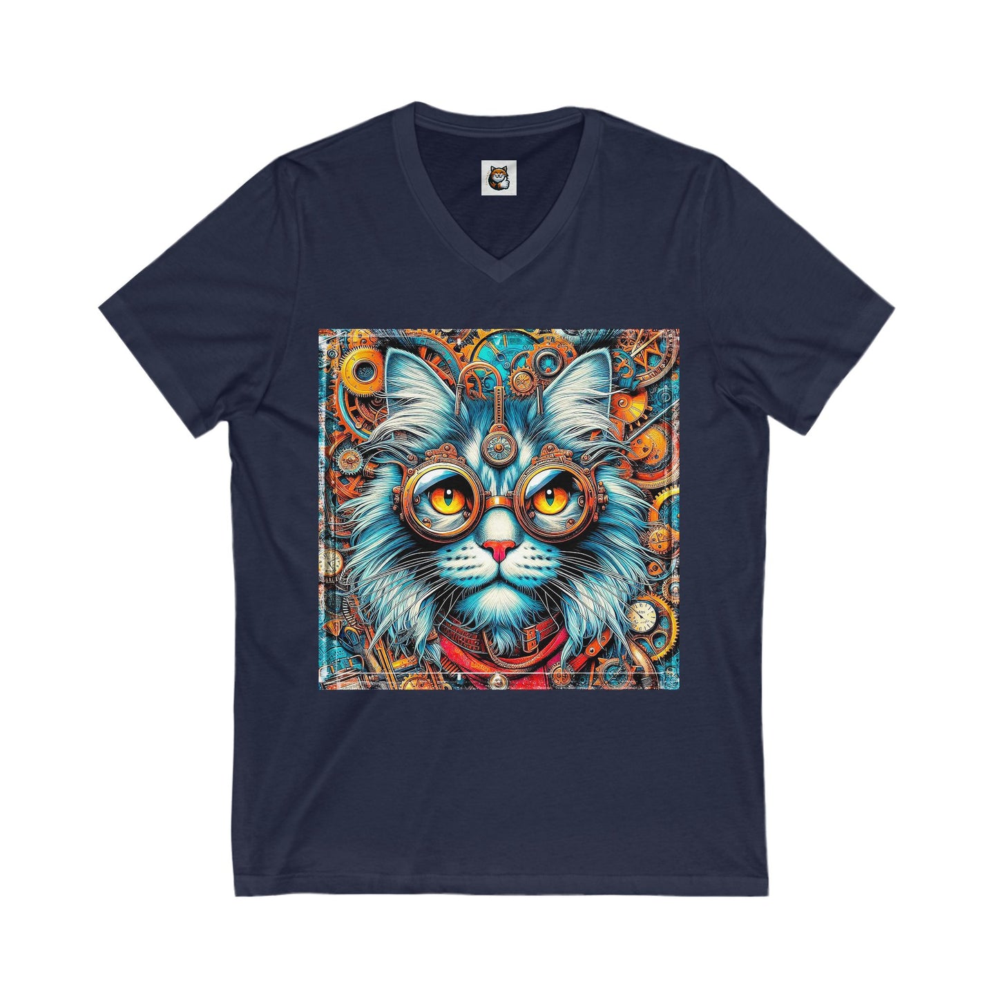 Maine Coon Unisex Jersey Short Sleeve V-Neck Tee