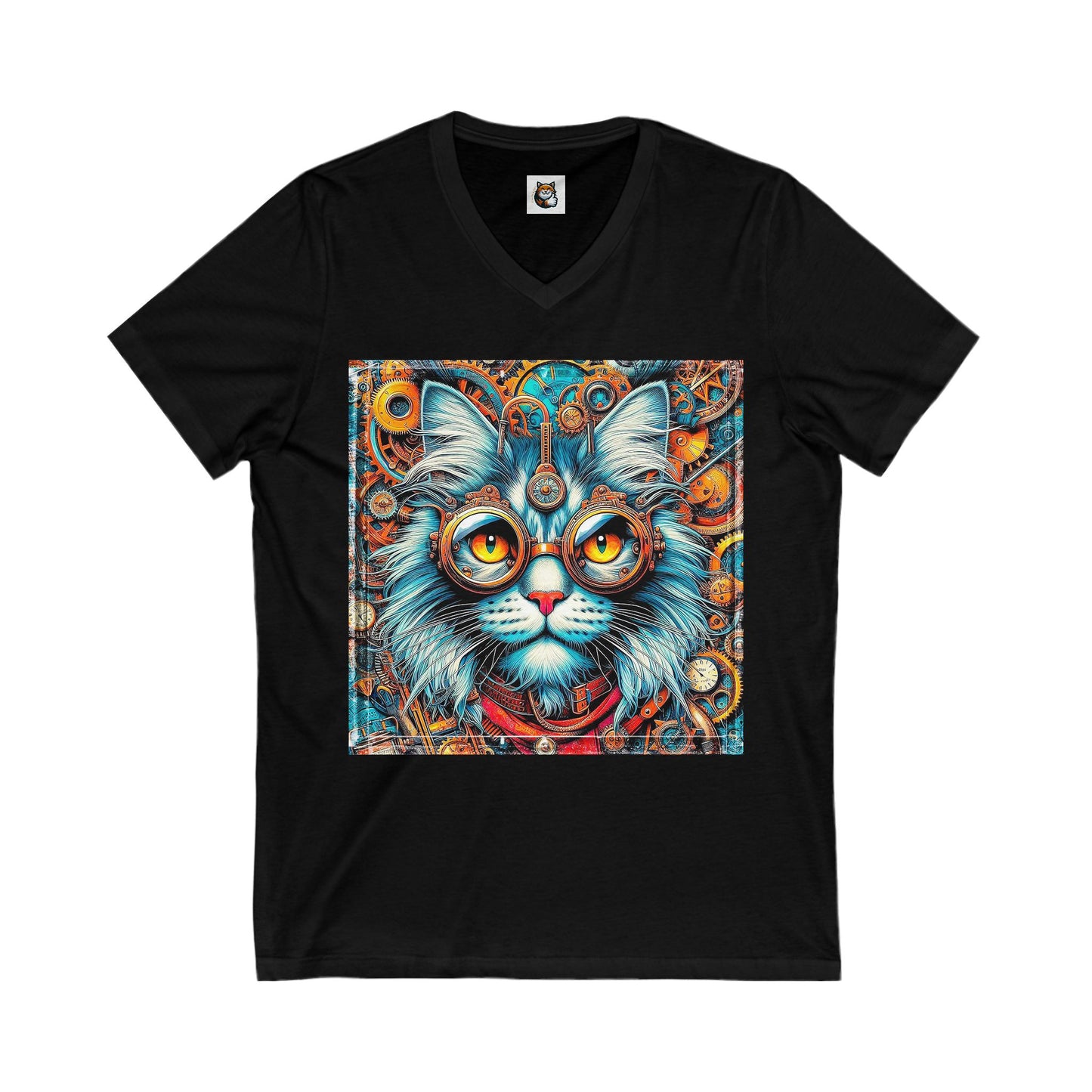 Maine Coon Unisex Jersey Short Sleeve V-Neck Tee