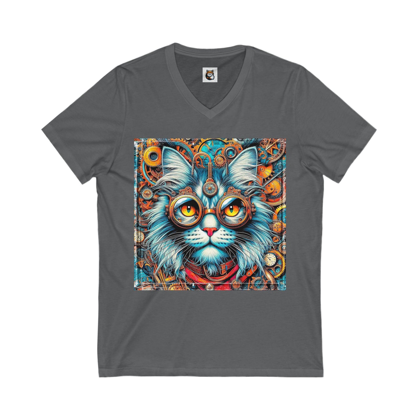 Maine Coon Unisex Jersey Short Sleeve V-Neck Tee