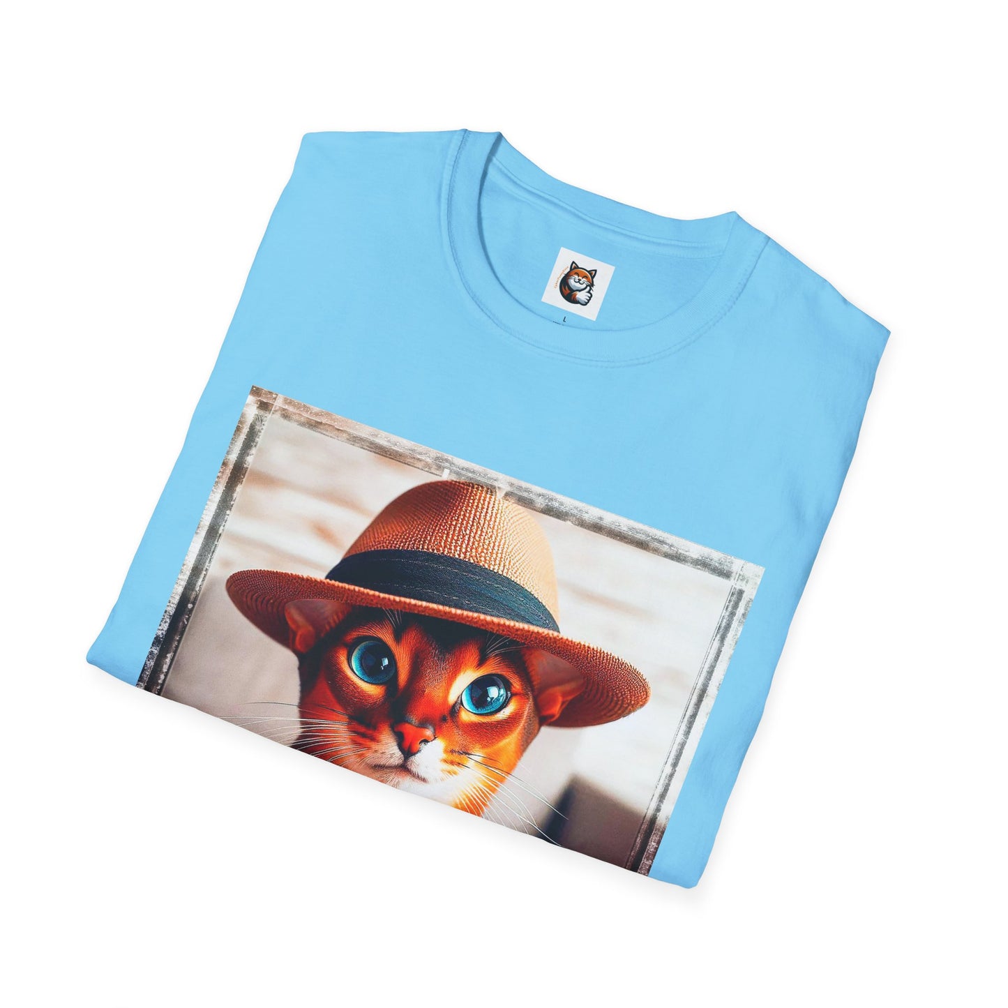 Abyssinian hat and tie Unisex Softstyle T-Shirt