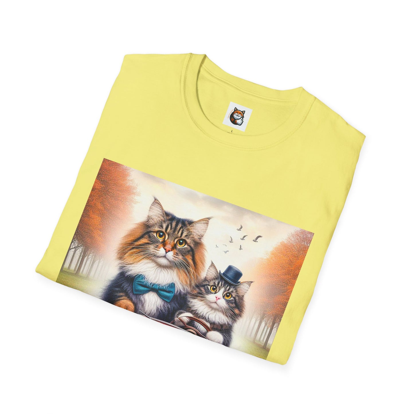 Wacky Norwegian Forest Cat Unisex Softstyle T-Shirt