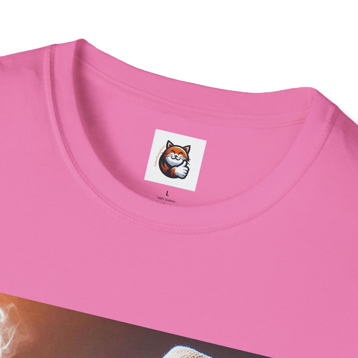 Devon Rex Cat whiskey drinker Softstyle T-Shirt
