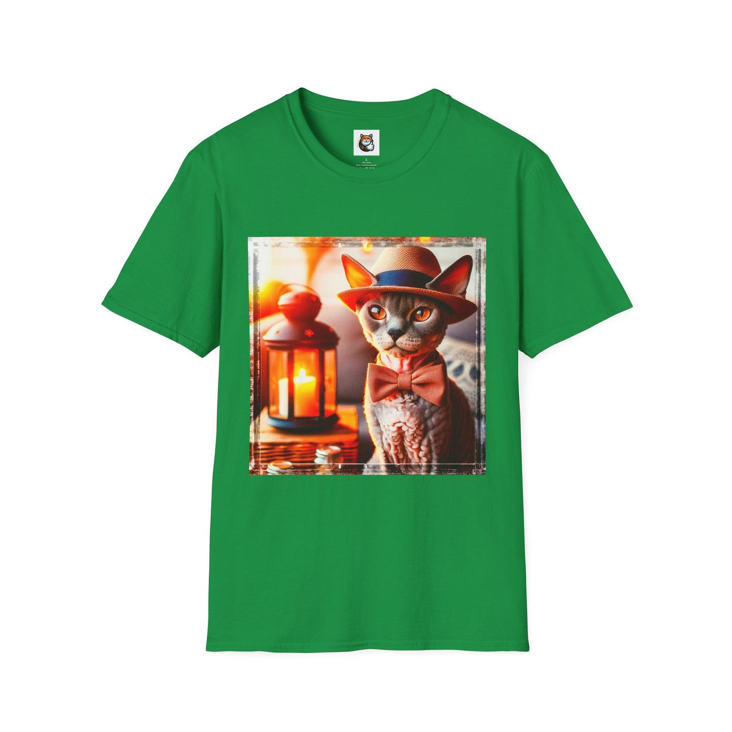Devon Rex Cat Unisex Softstyle T-Shirt