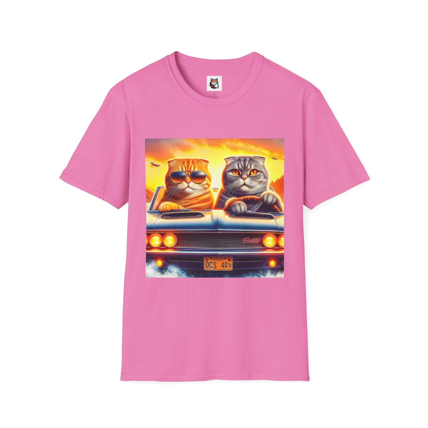 Scottish Fold driving couple T-Shirt