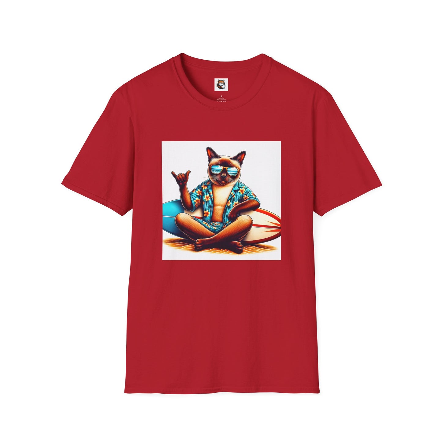Siamese Cat surfing