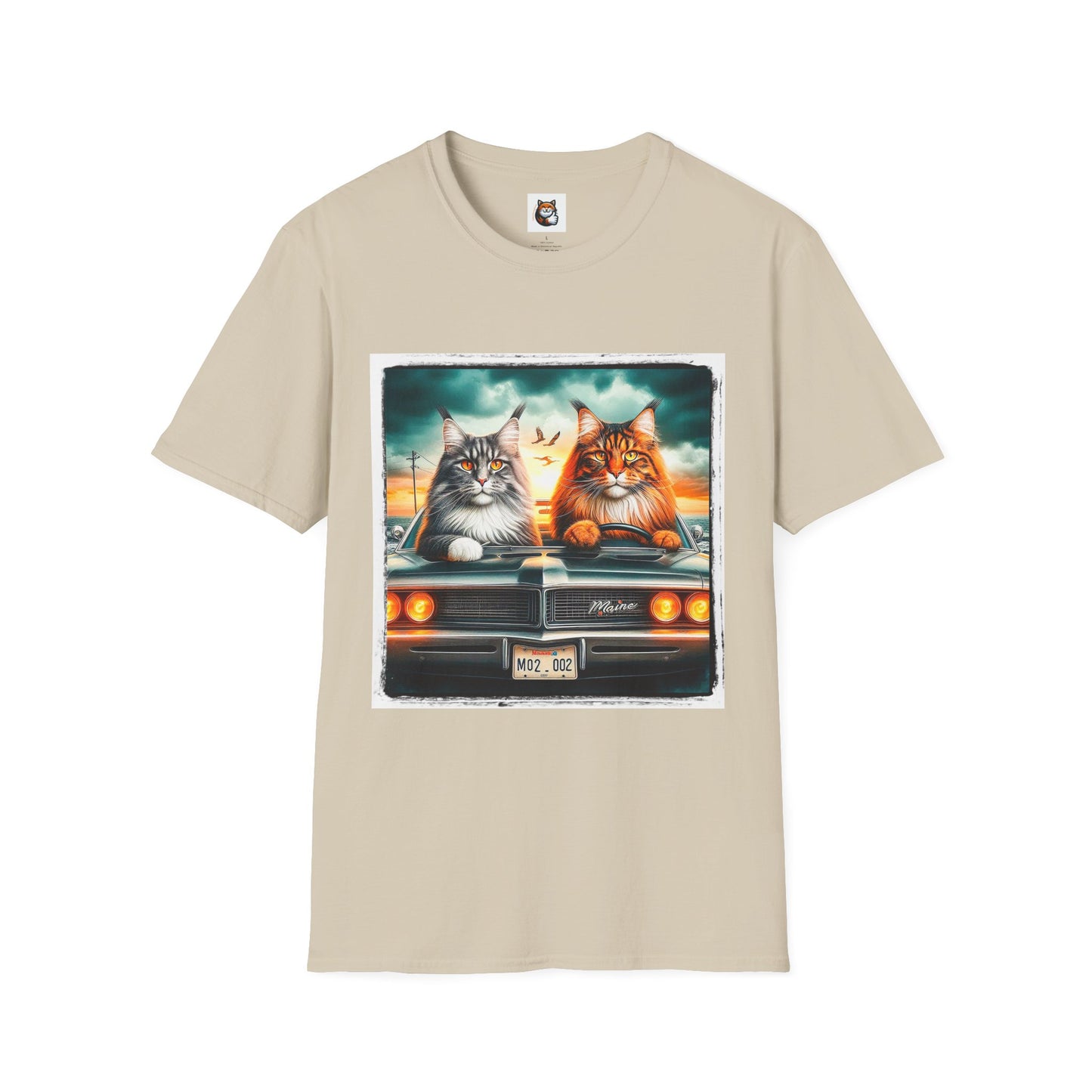 Wacky Maine Coon Unisex Softstyle T-Shirt