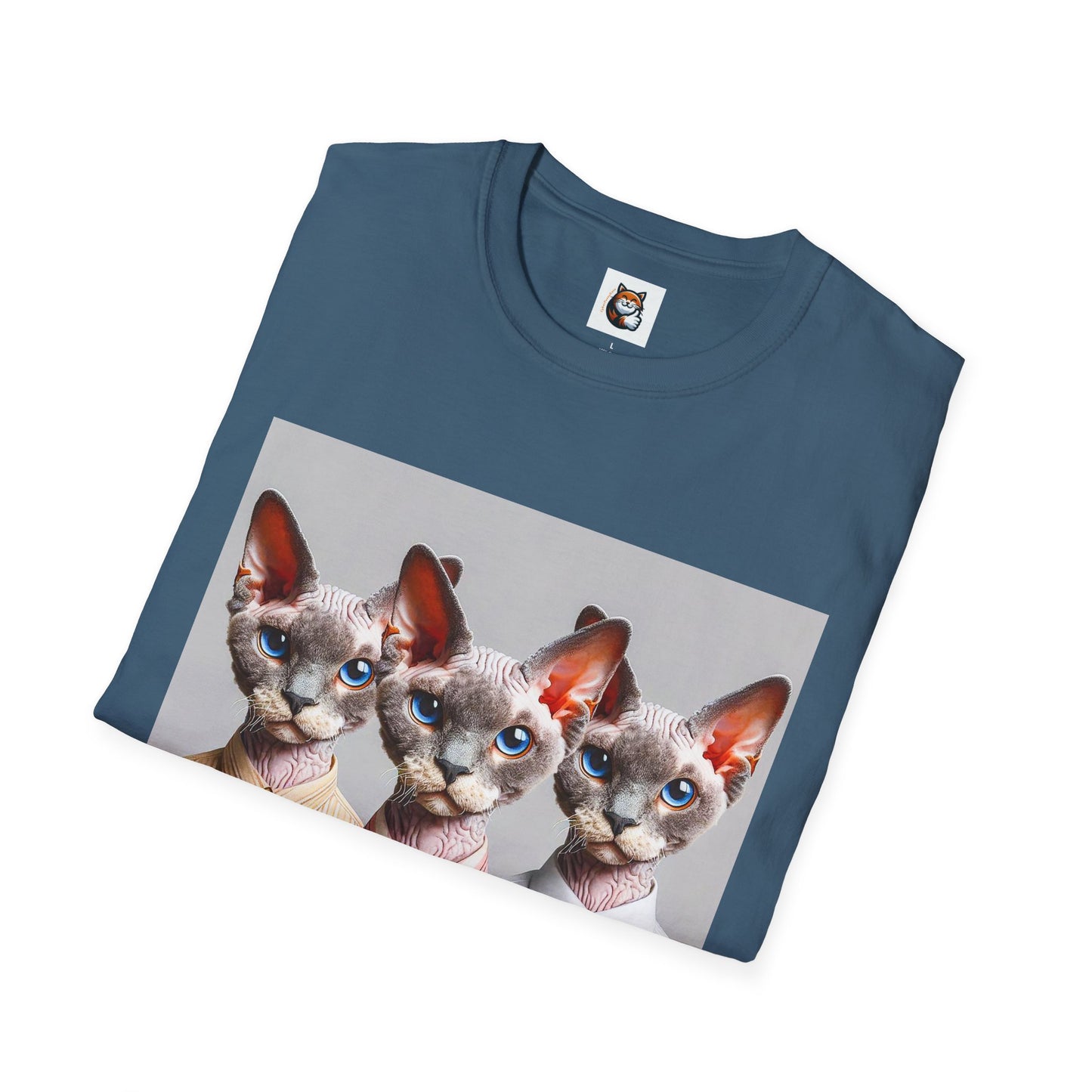Devon Rex Cat business suits Softstyle T-Shirt