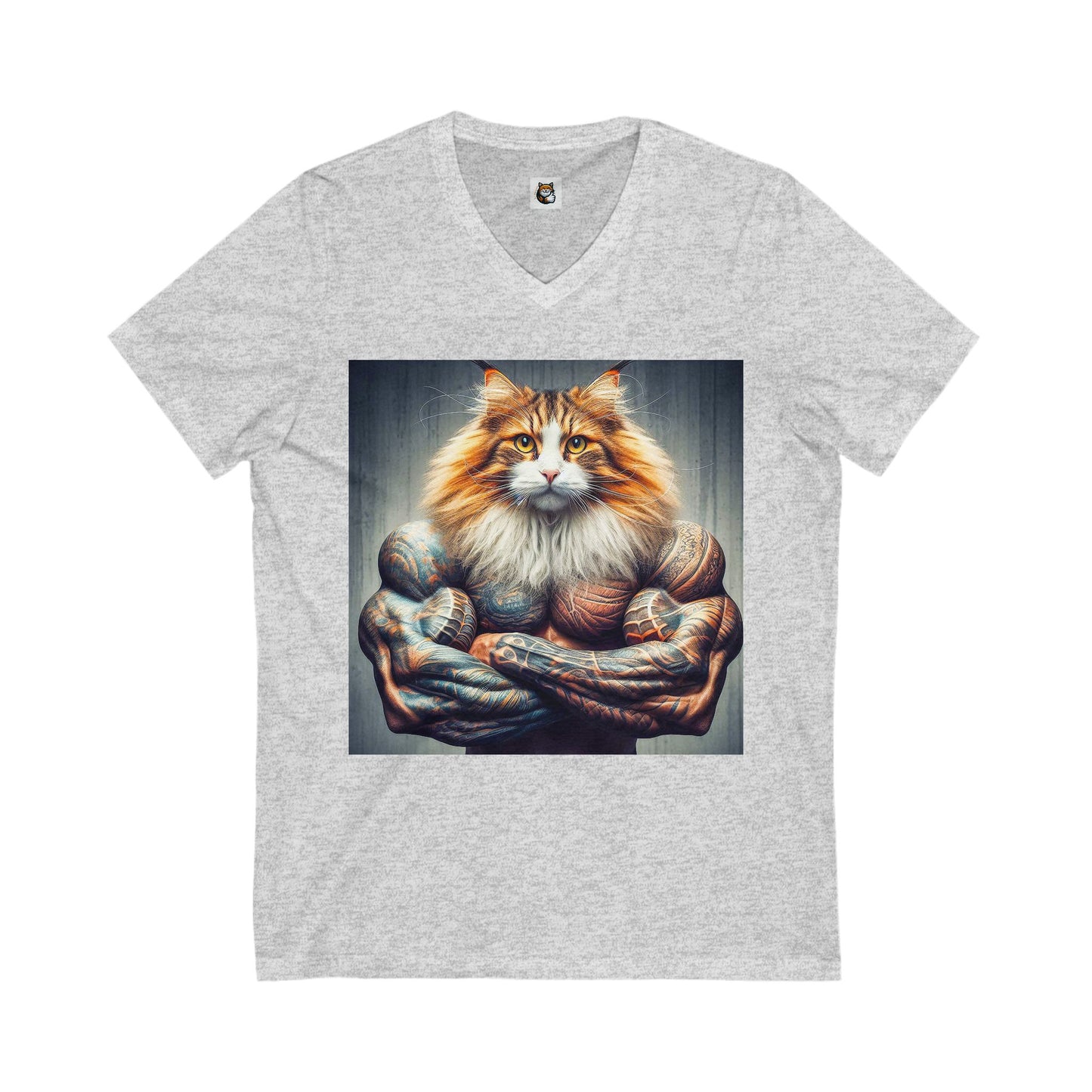 Maine Coon Unisex Jersey Short Sleeve V-Neck Tee