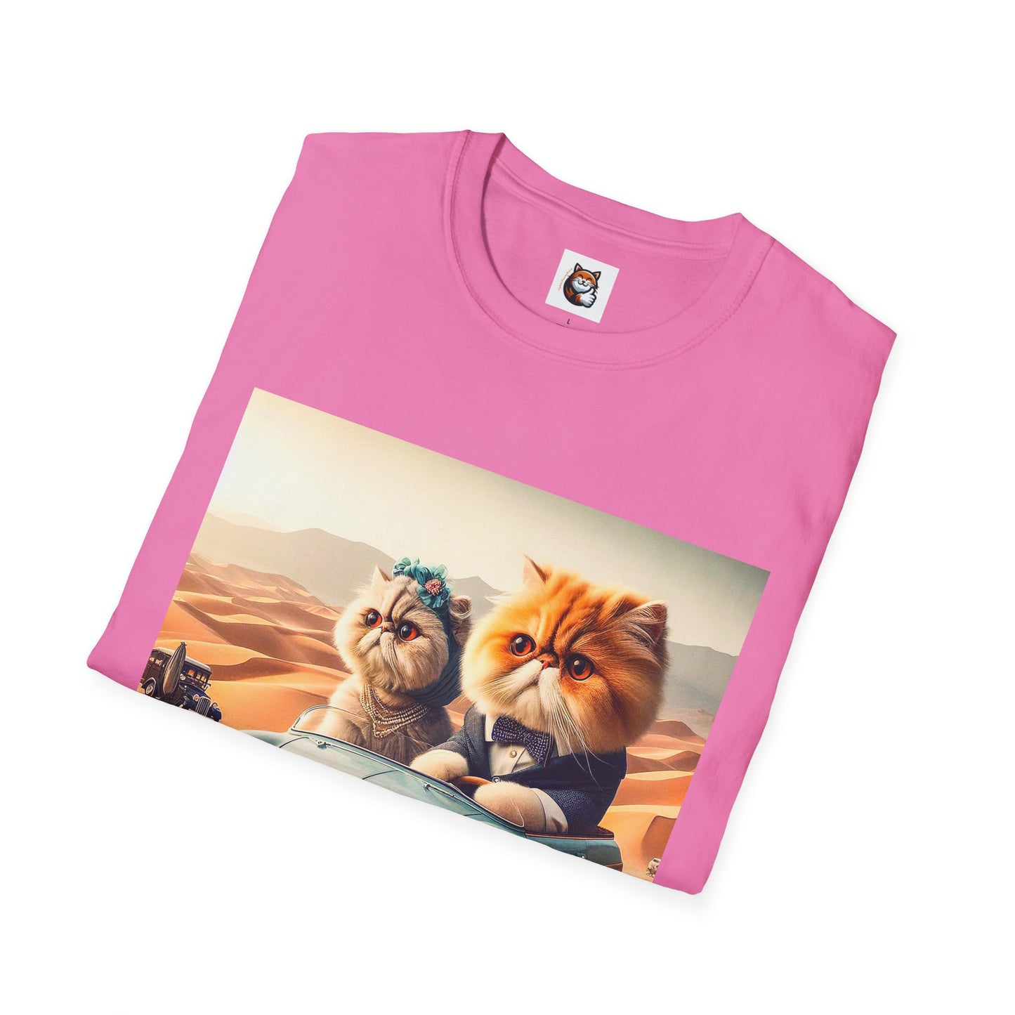 Wacky Persian Cat Unisex Softstyle T-Shirt