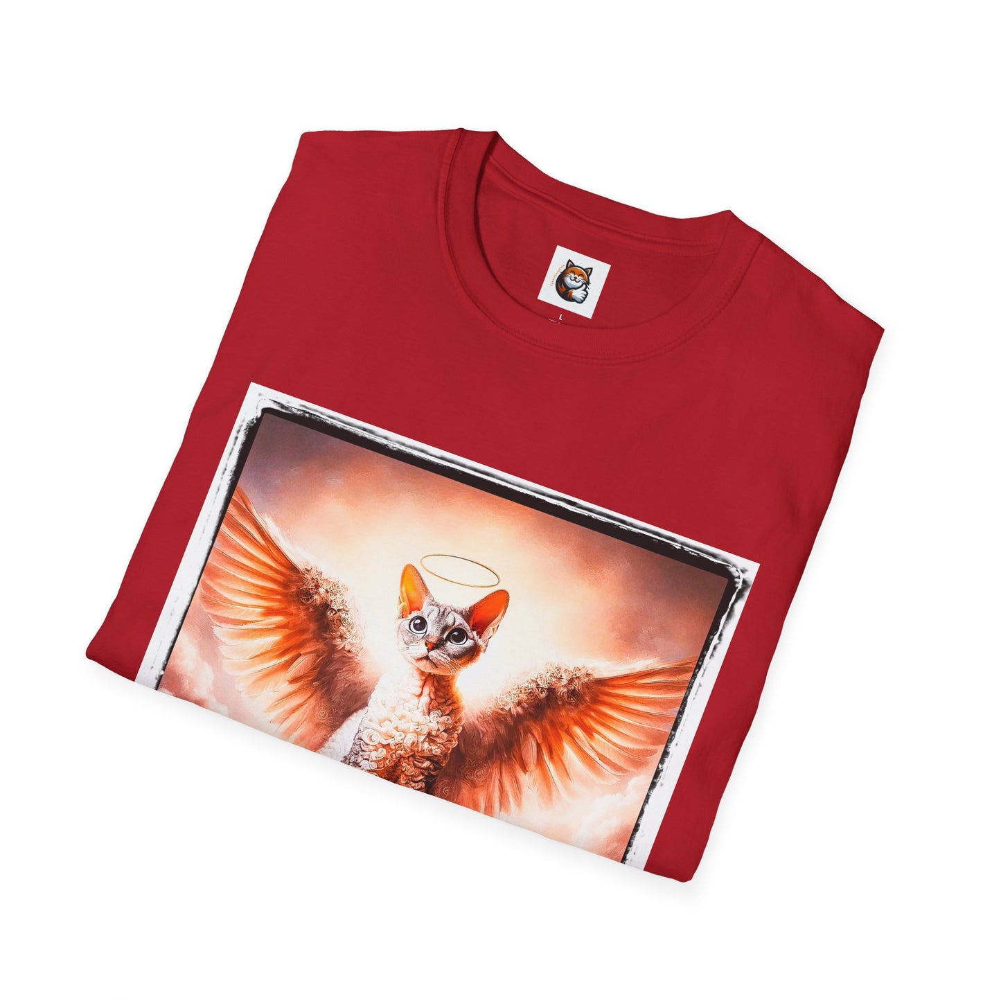 Devon Rex Cat pretty Angel Softstyle T-Shirt