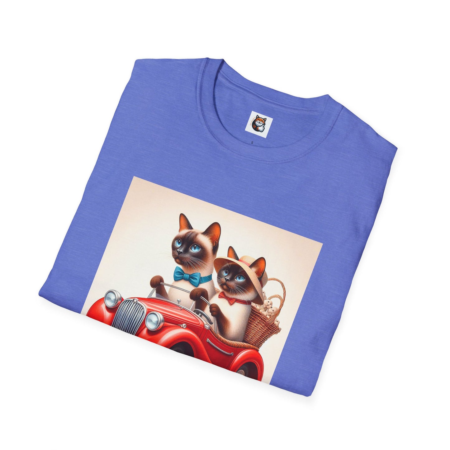 Wacky Siamese Cat red car