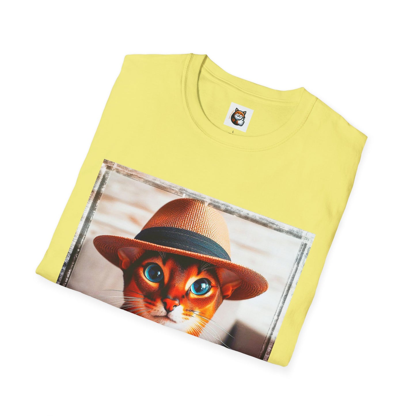 Abyssinian hat and tie Unisex Softstyle T-Shirt