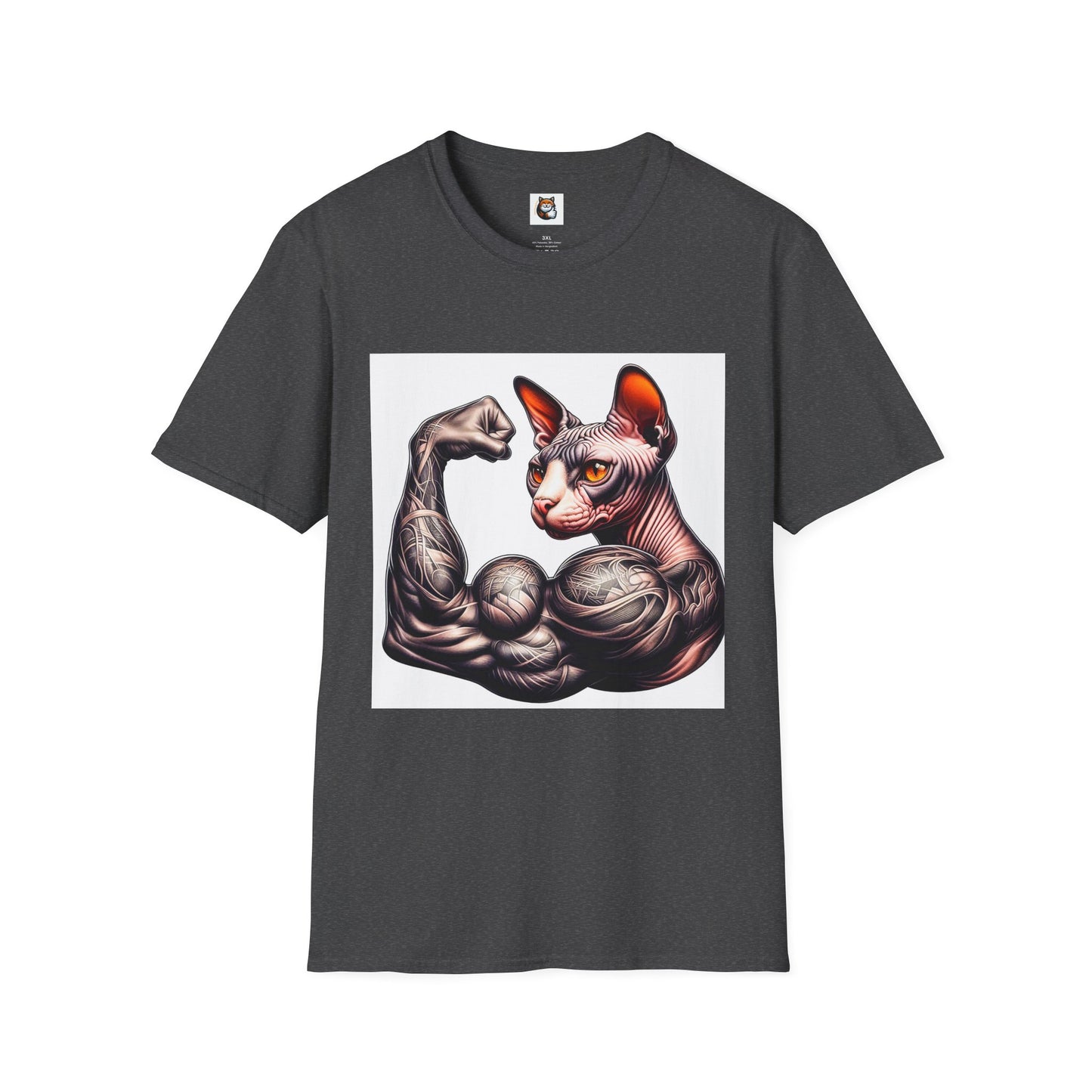 Sphynx Cat muscle man