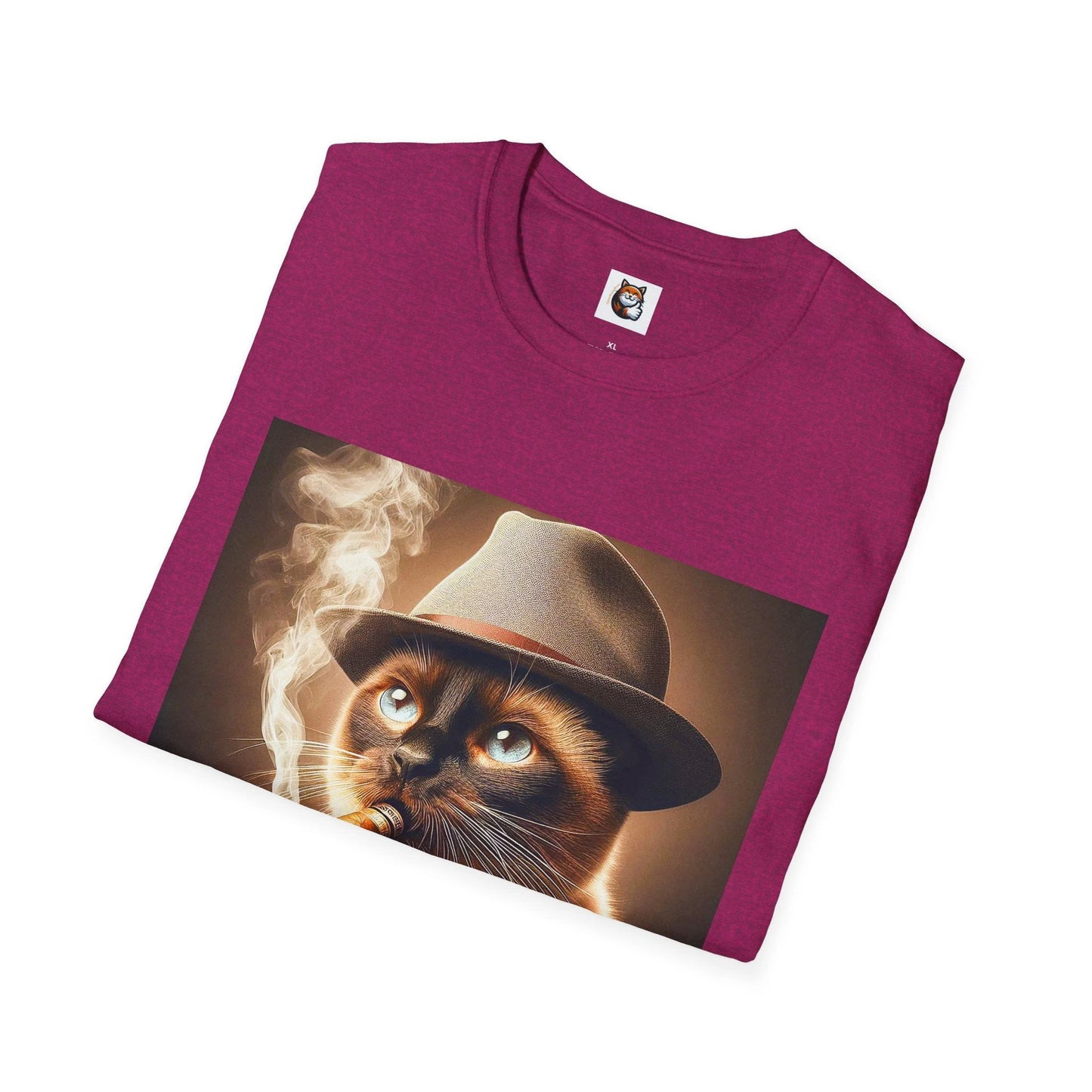 Siamese Cat cigar smoking by Printify