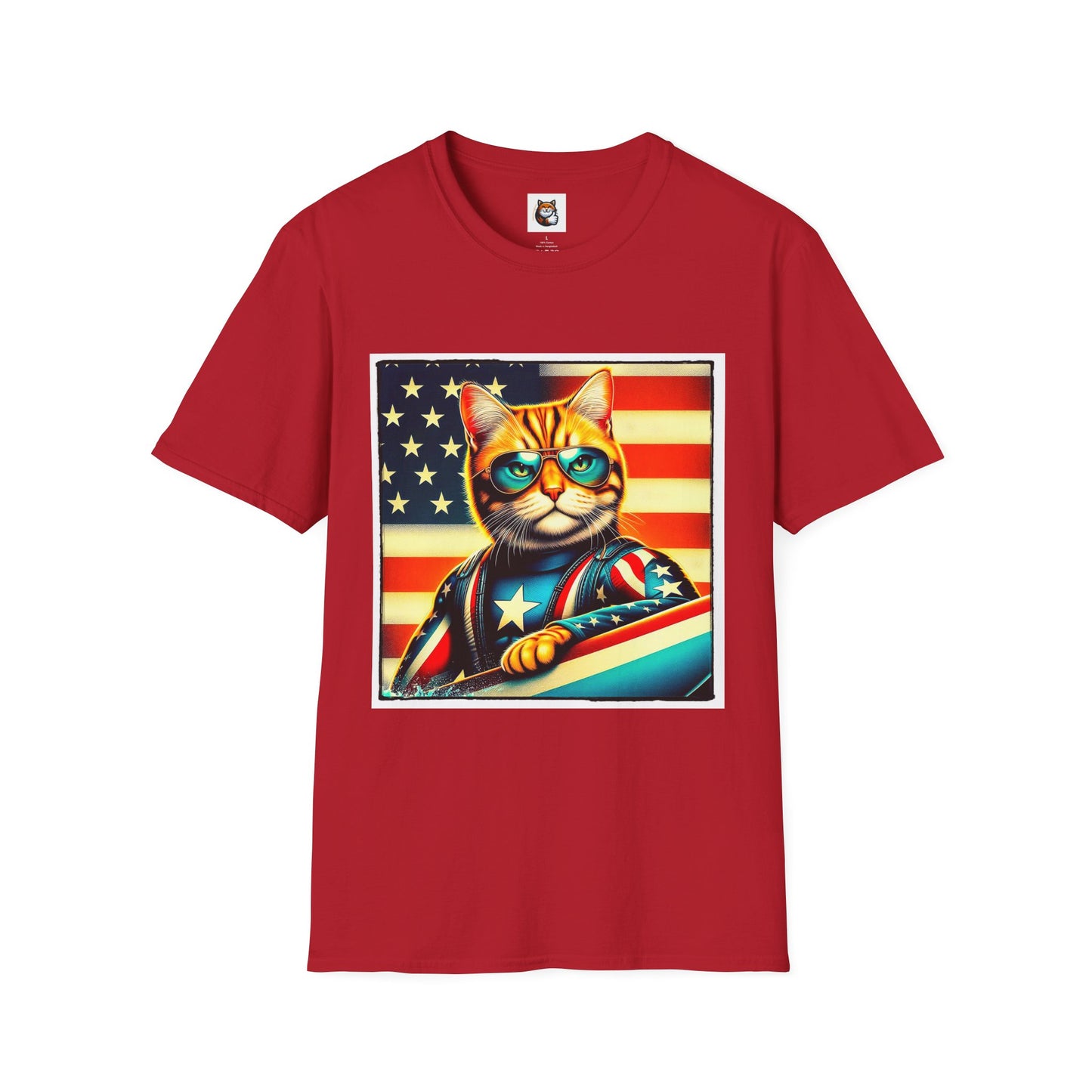 American Shorthair surfing Softstyle T-Shirt