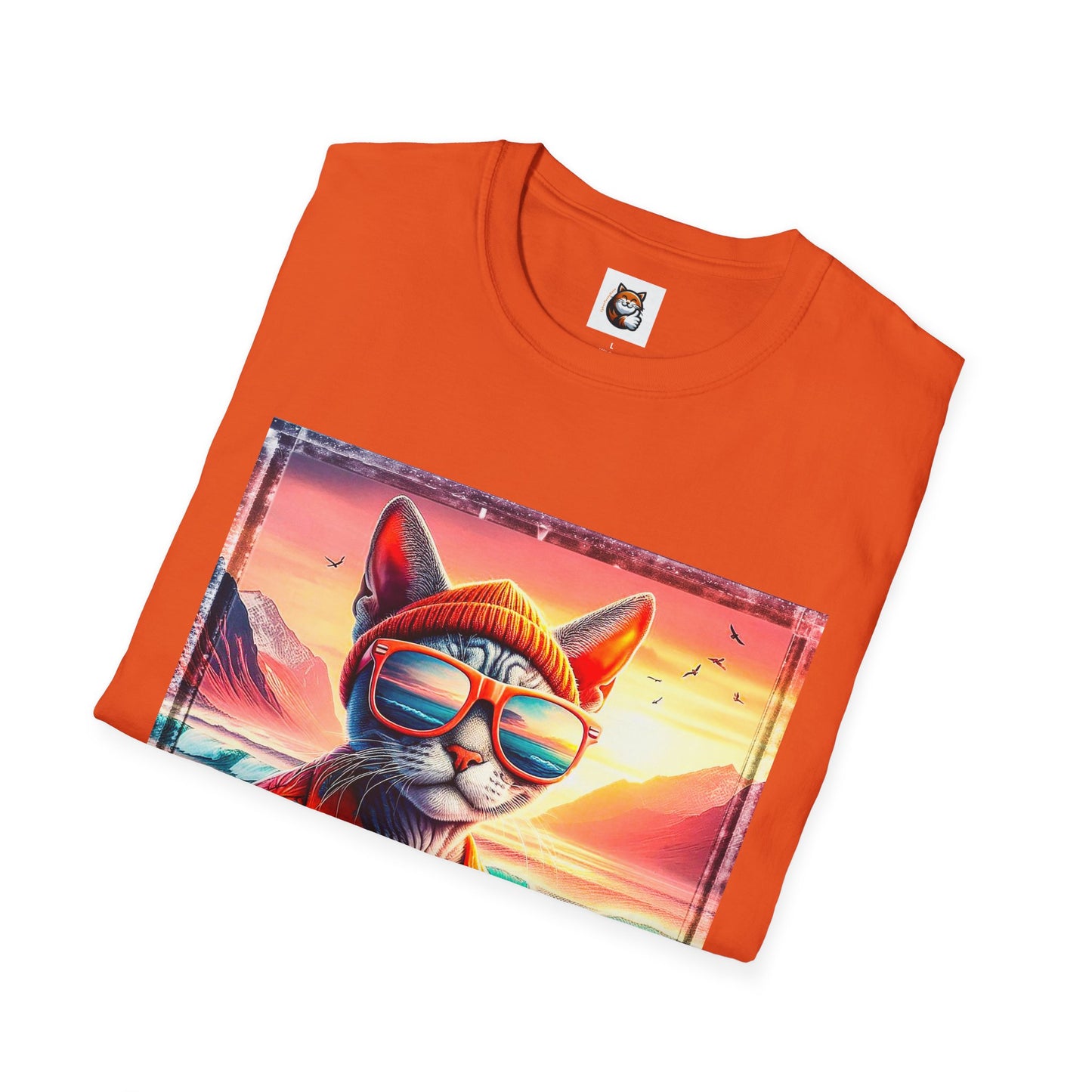 Devon Rex Cat Unisex Softstyle T-Shirt