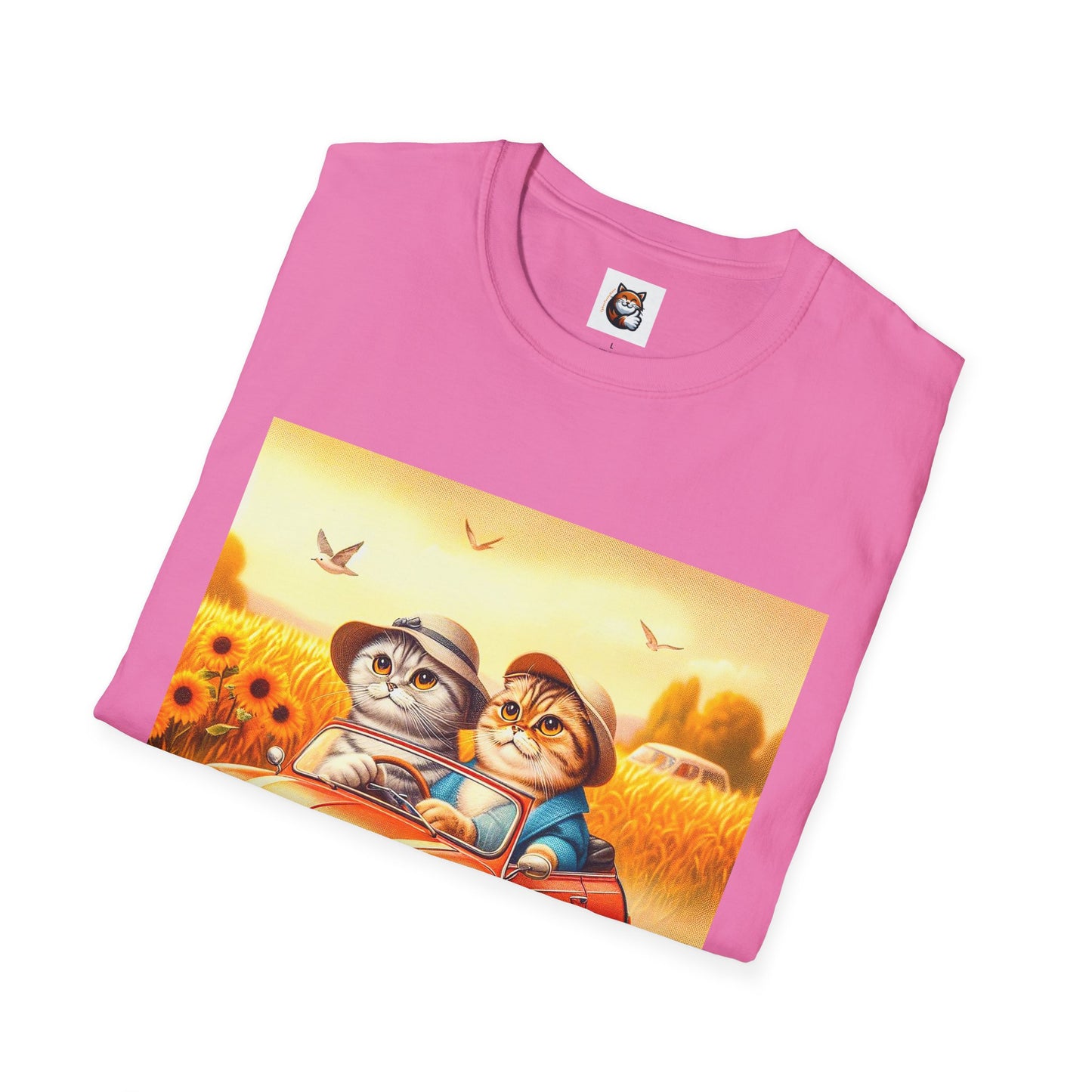 Scottish Fold pretty flowers shirt
