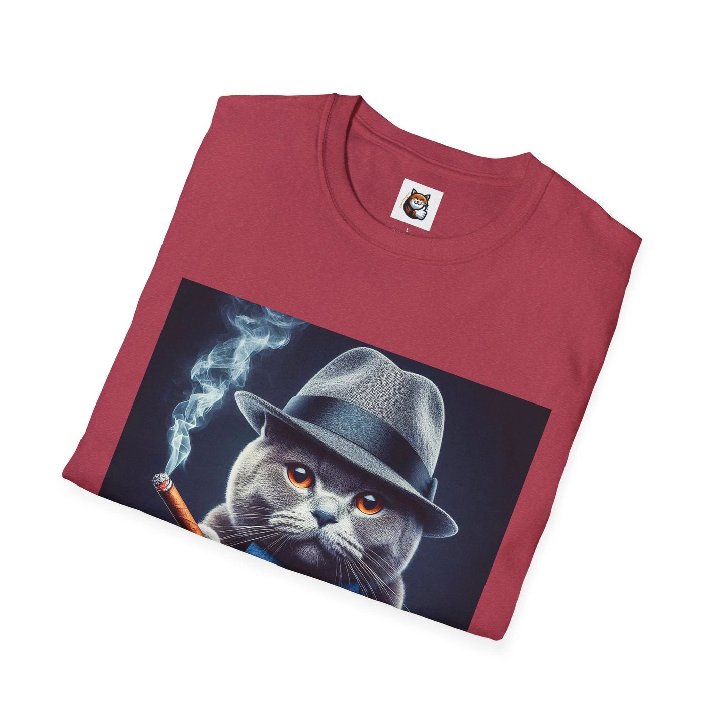 Russian Blue Cat cigars shirt by Printify