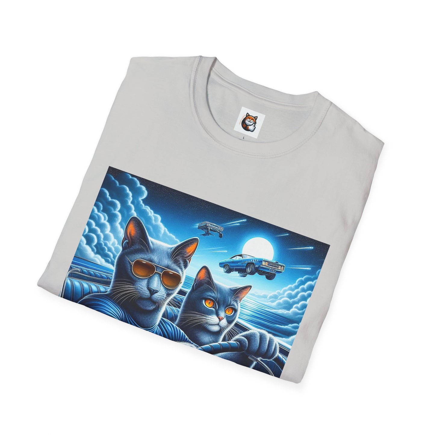 Russian Blue Cat pretty night T-Shirt