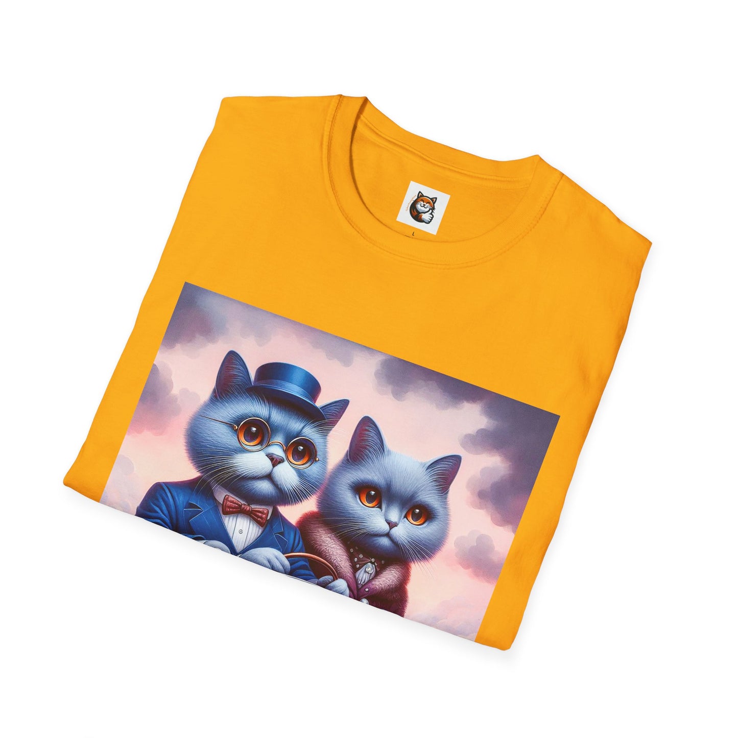 Russian Blue Cat tiny car T-Shirt