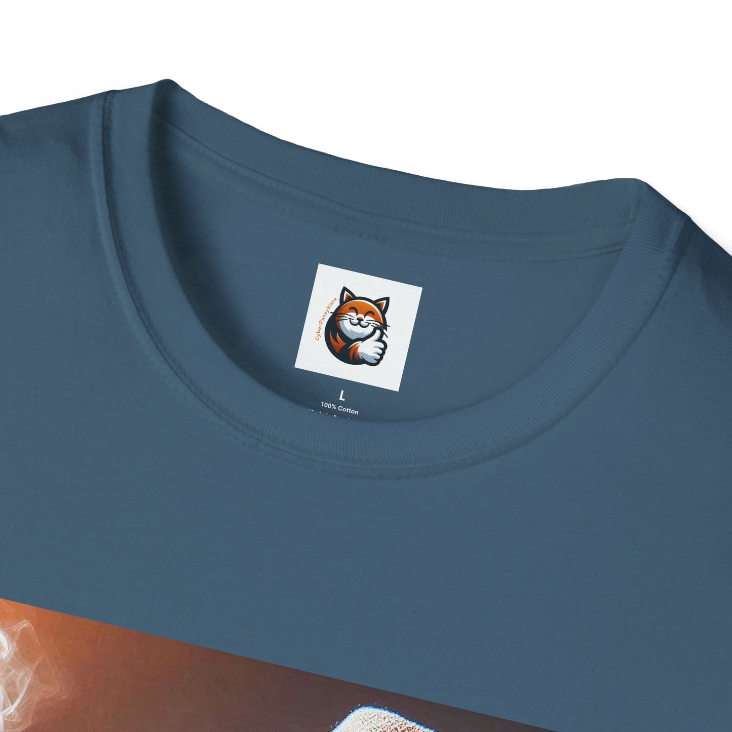 Devon Rex Cat whiskey drinker Softstyle T-Shirt