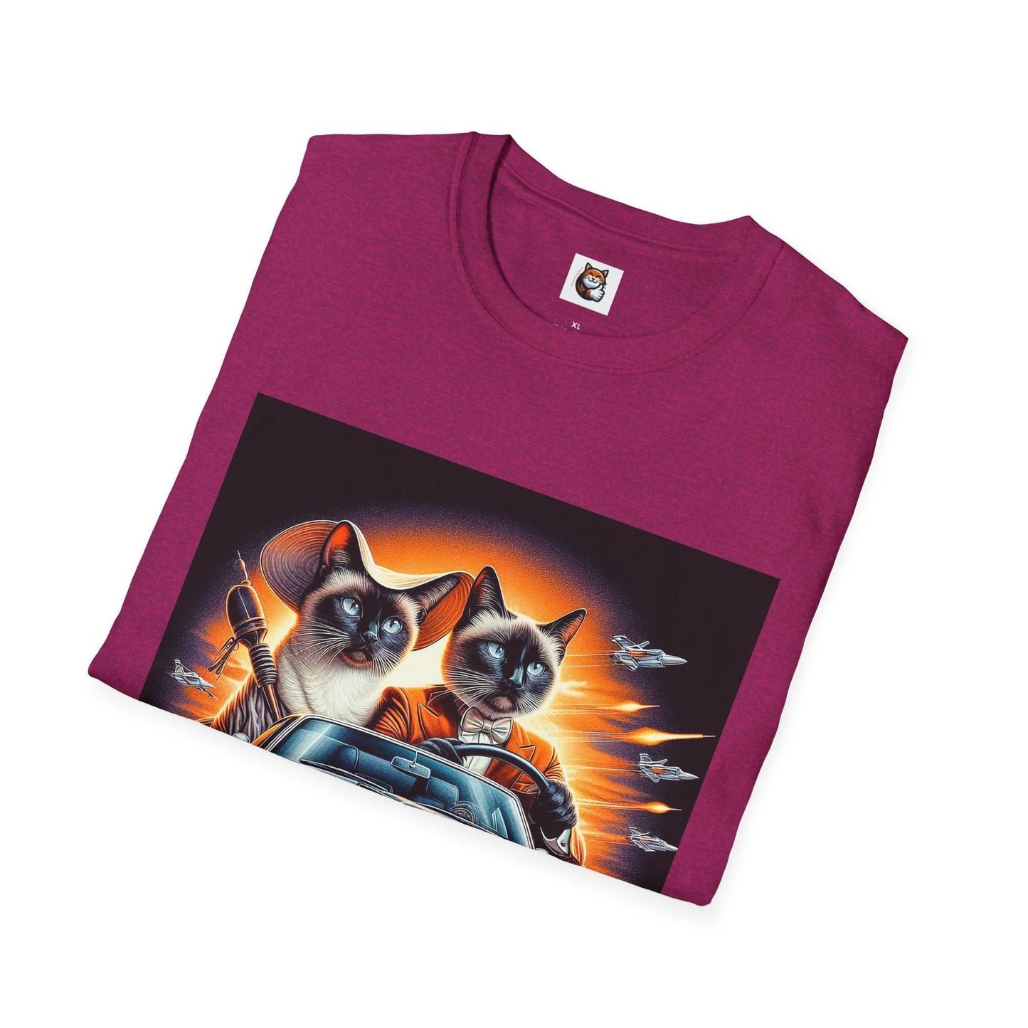 Wacky Siamese Cats driving by Printify