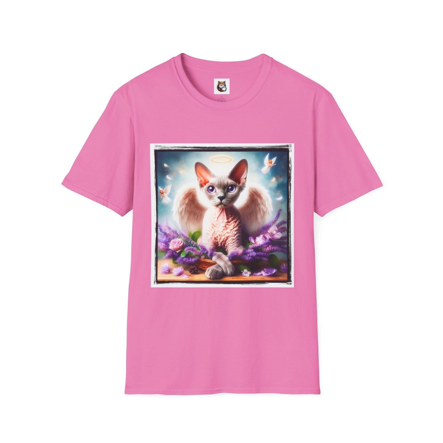 Devon Rex wings Unisex Softstyle T-Shirt