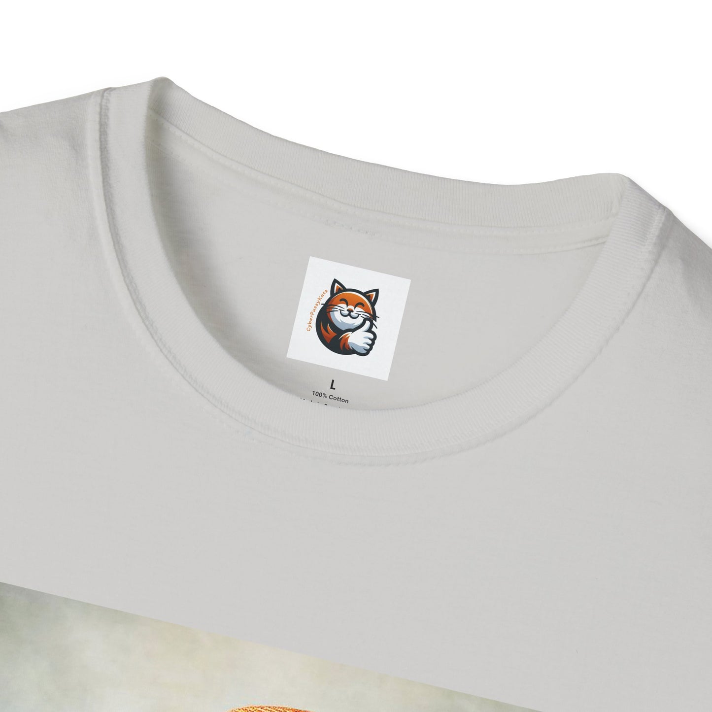 British Shorthair hat and bow Unisex Softstyle T-Shirt
