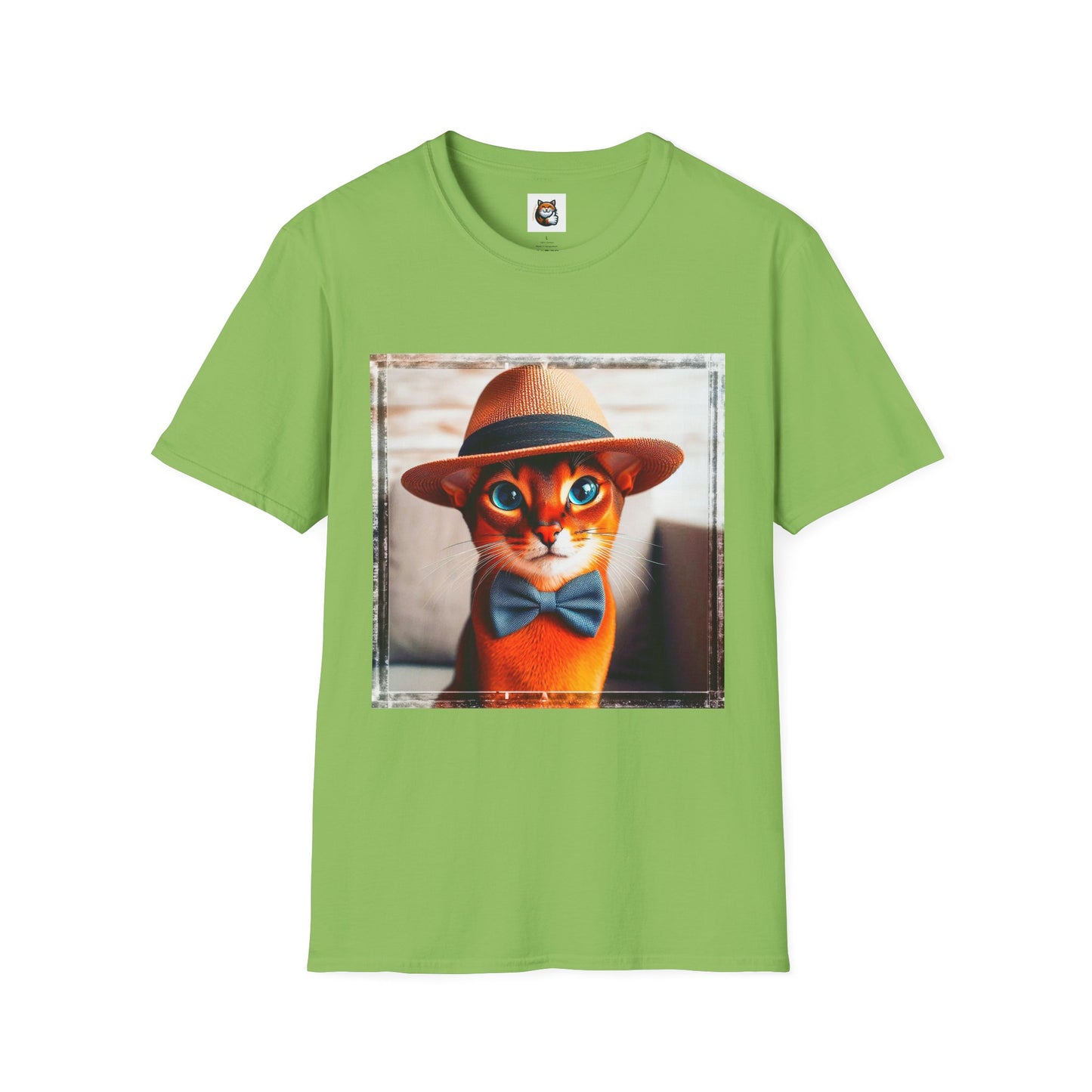 Abyssinian hat and tie Unisex Softstyle T-Shirt