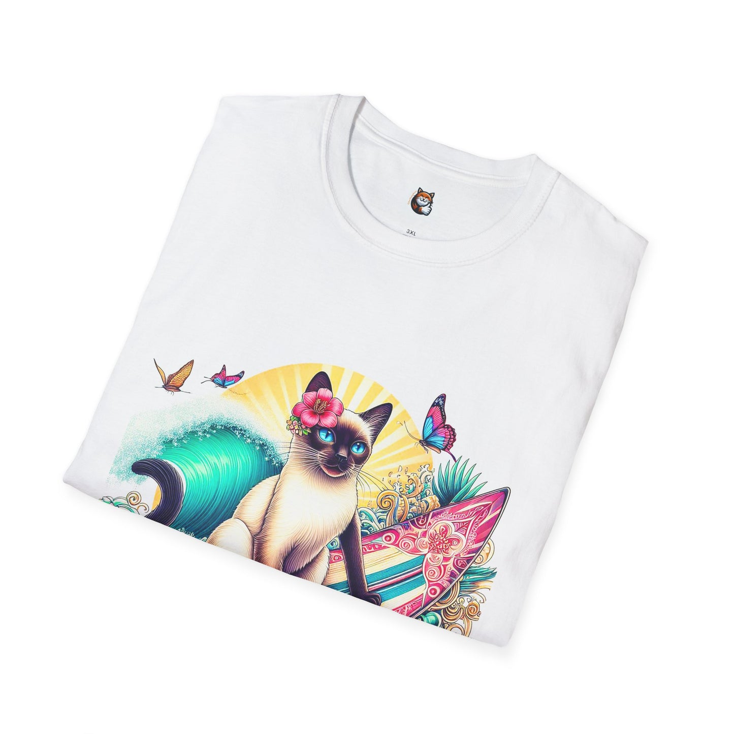 Siamese Cat surfing