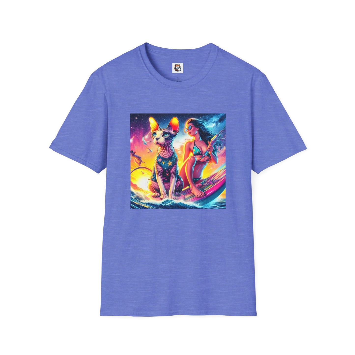 Sphynx Cat surfing queen shirt