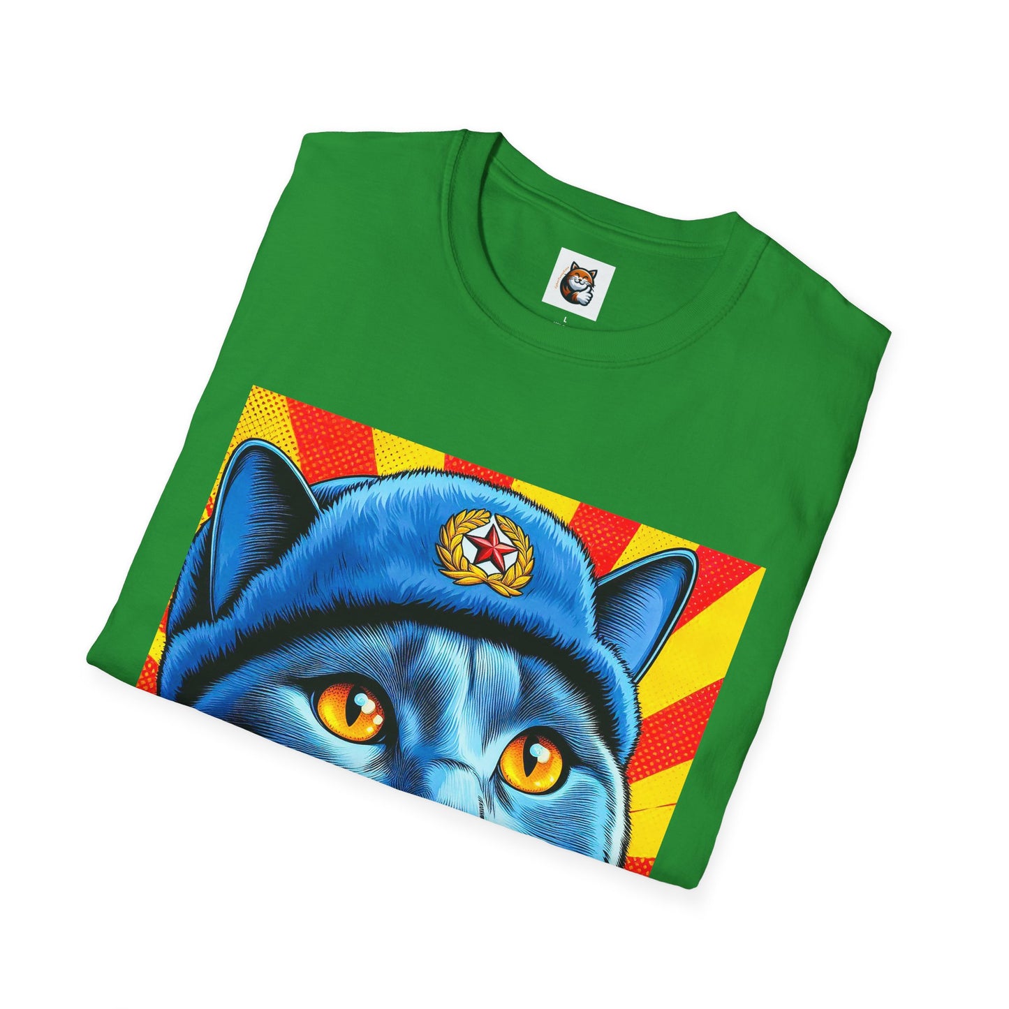 Russian Blue Cat Unisex Softstyle T-Shirt