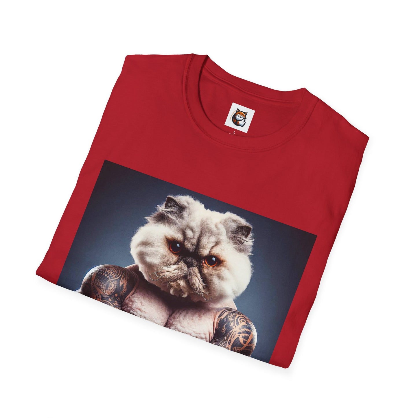 Selkirk Rex Cat T-Shirt - gym day